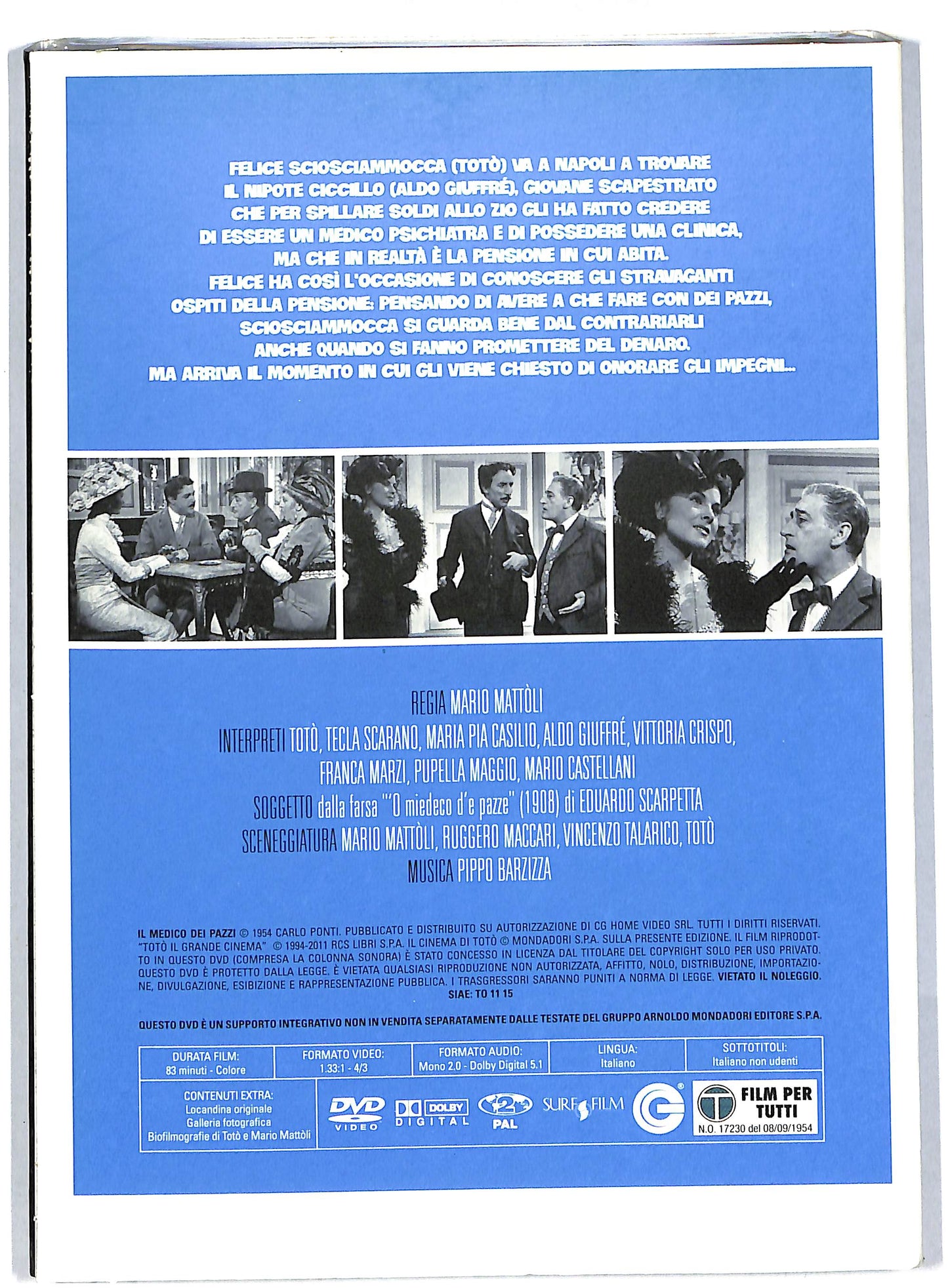 EBOND Il medico dei pazzi EDITORIALE DVD DB573411