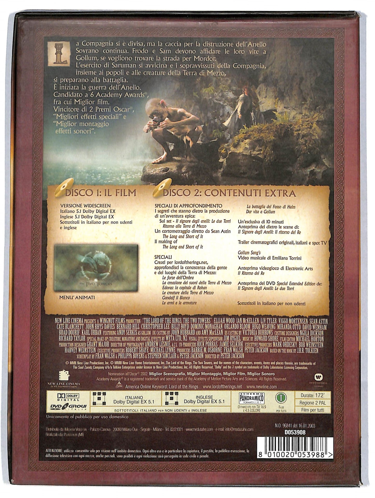 EBOND Il Signore digli Anelli - Le due torri DIGIPACK DVD DB573427