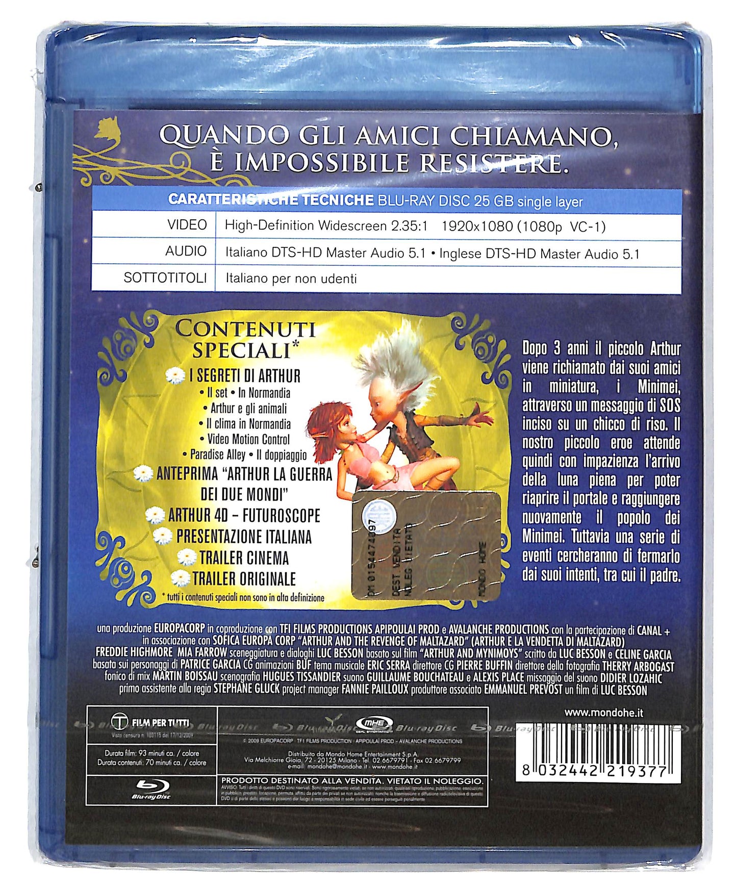 EBOND Arthur e la vendetta di Maltazard BLURAY DB574660