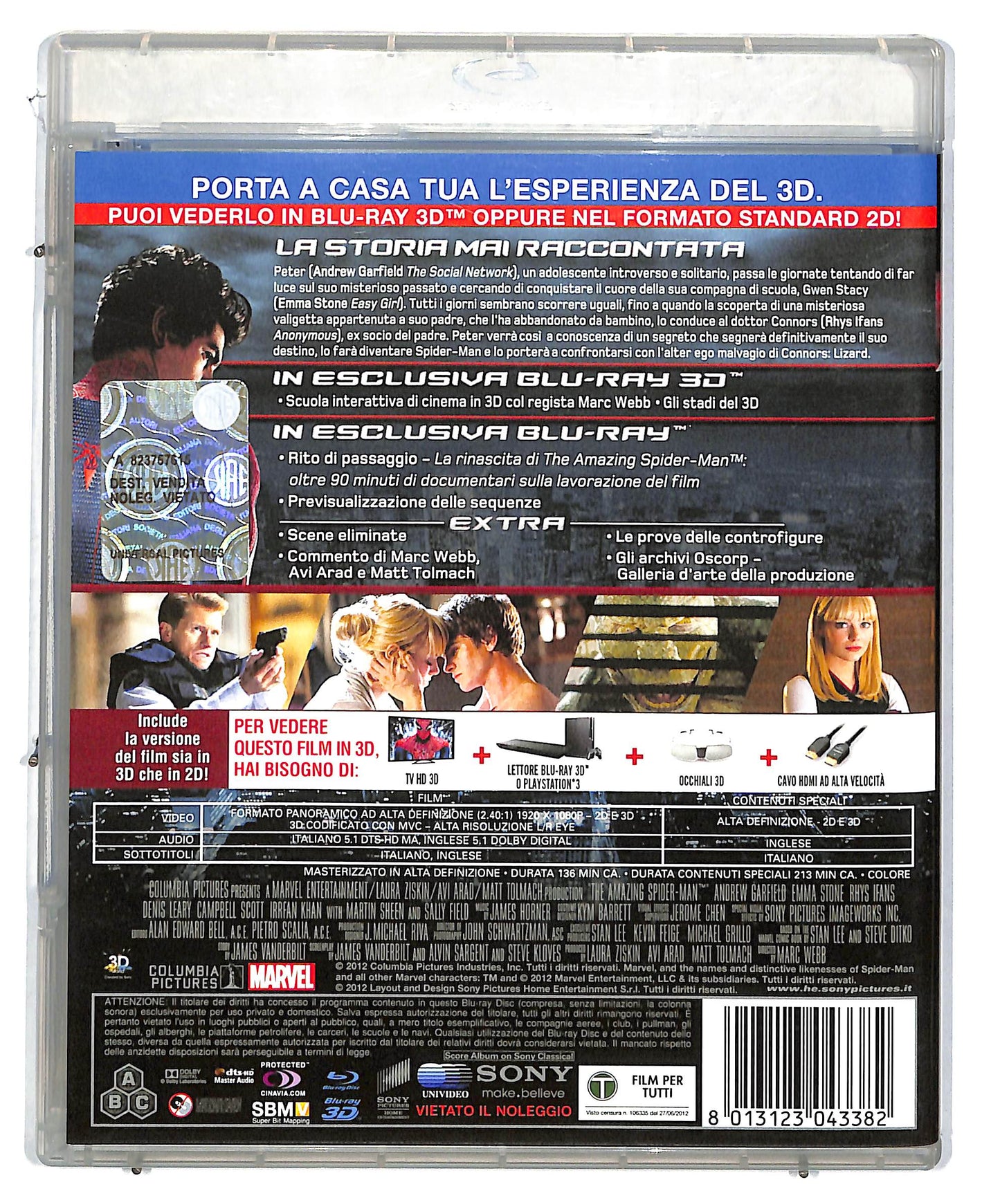 EBOND The Amazing Spider-Man BLURAY 3D + BLURAY DB574666