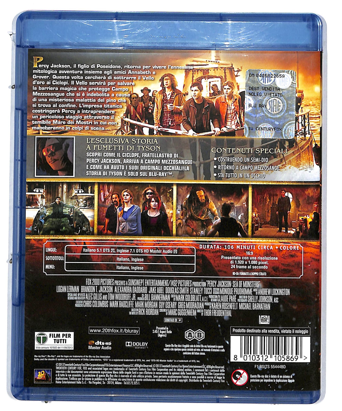 EBOND Percy Jackson - Il Mare dei Mostri DVD + BLURAY DB574918