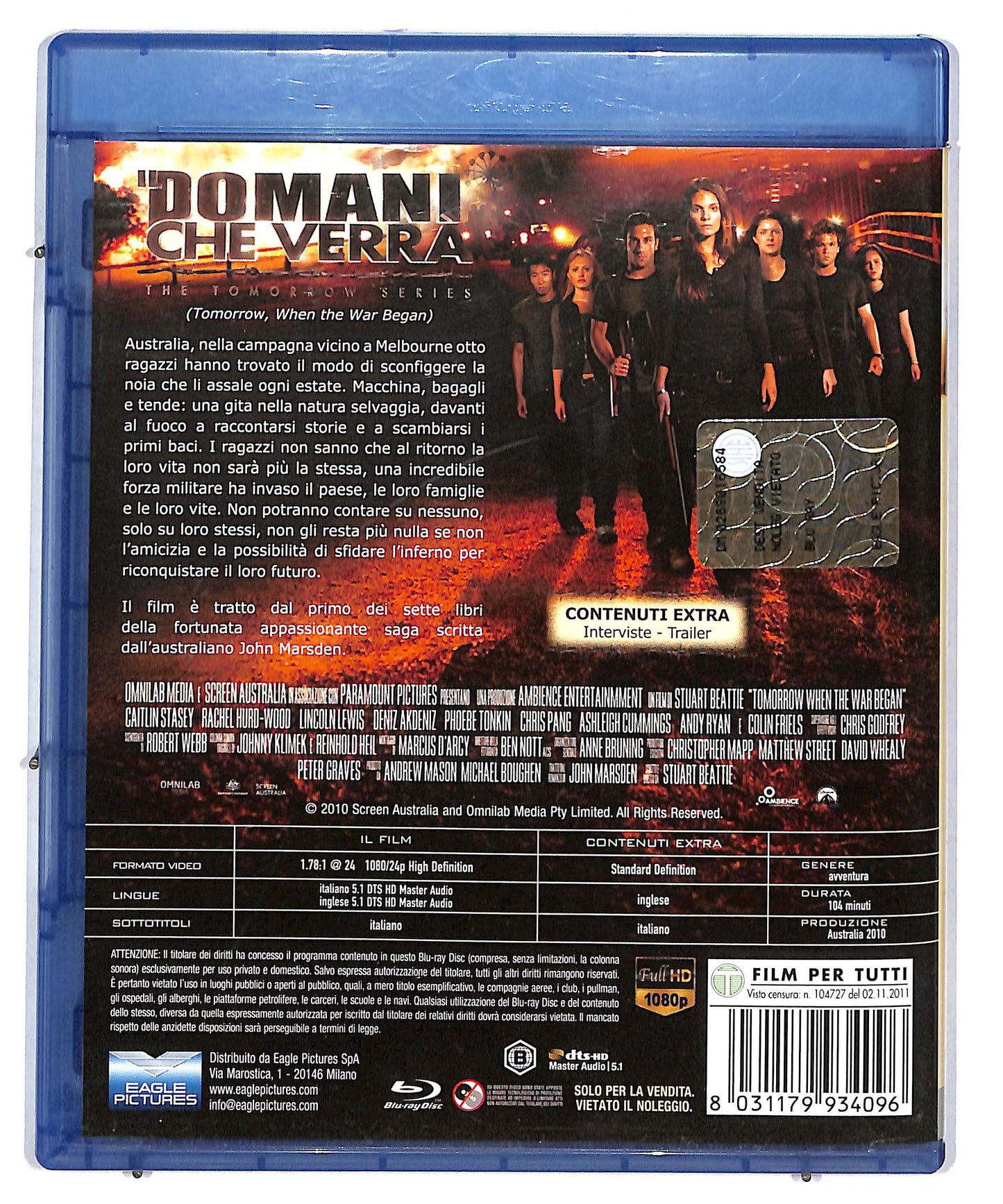 EBOND Il Domani Che Verra - The Tomorrow Series BLURAY DB574959