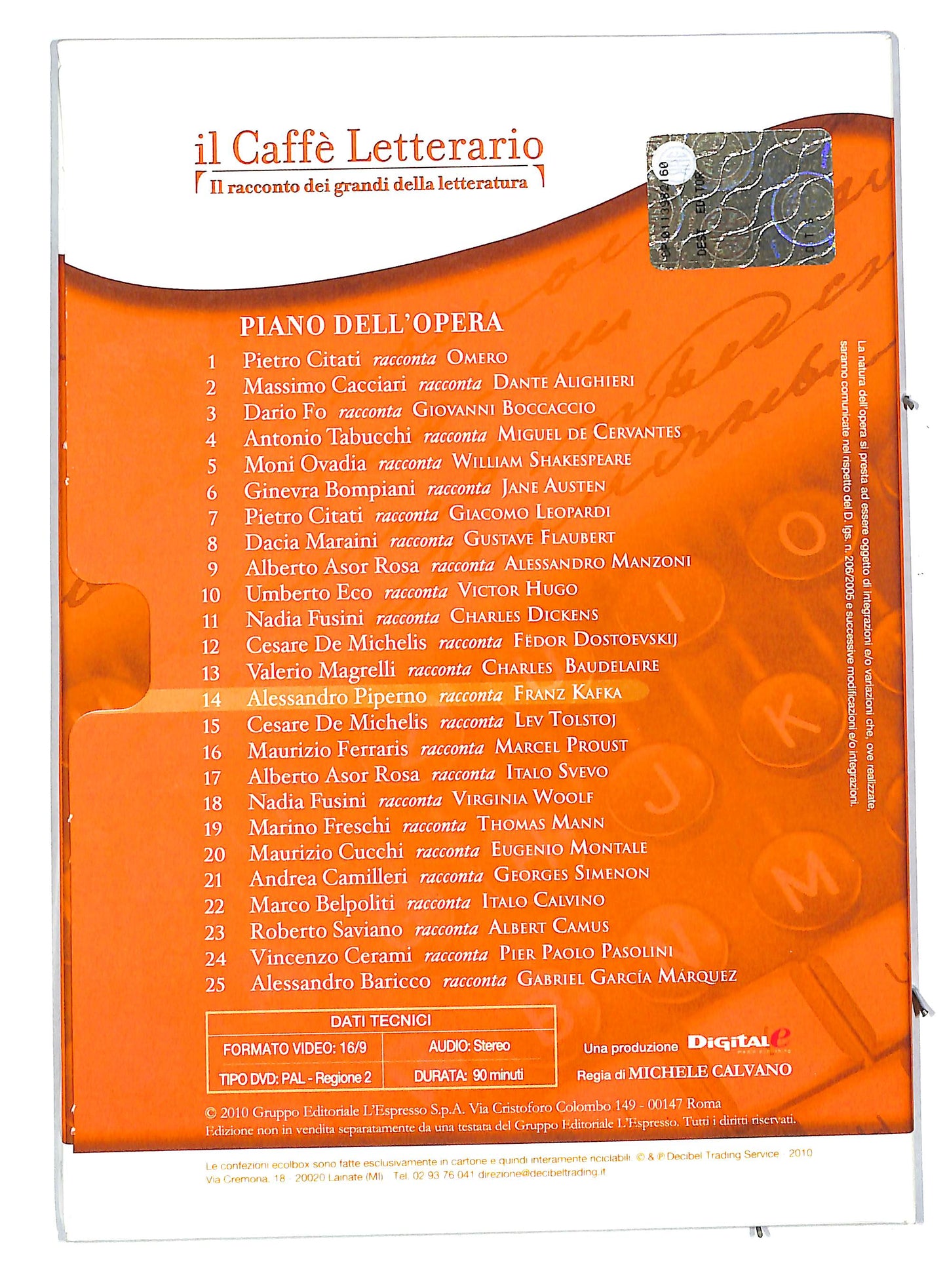 EBOND Alessandro Piperno racconta Franz Kafka EDITORIALE DVD DB575328