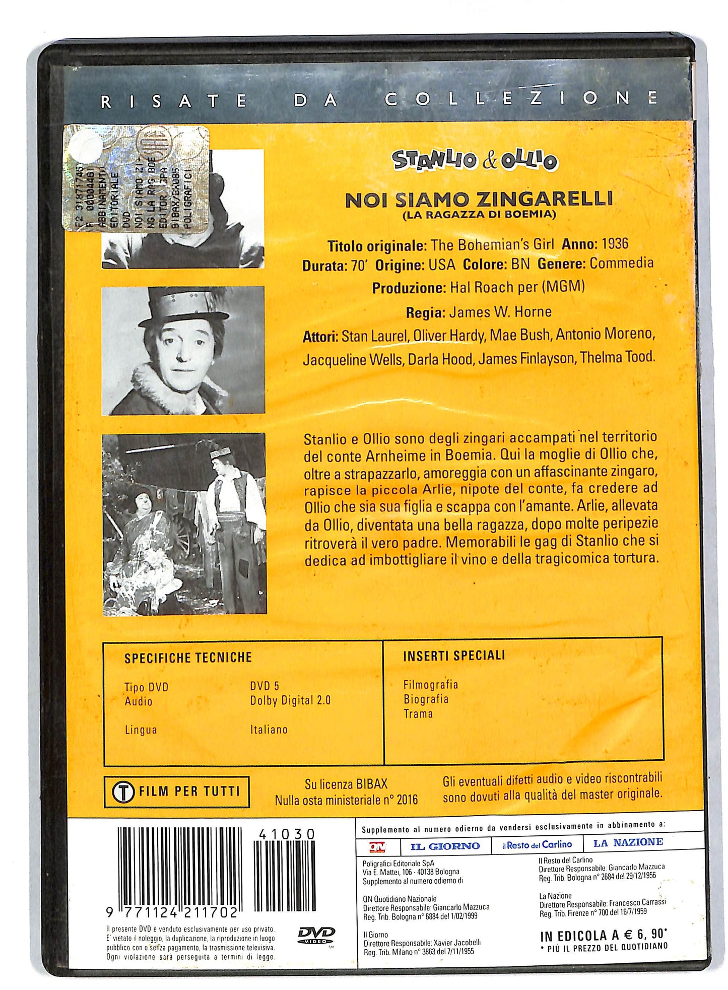 EBOND Noi siamo zingarelli - Stanlio e Ollio EDITORIALE DVD DB575361