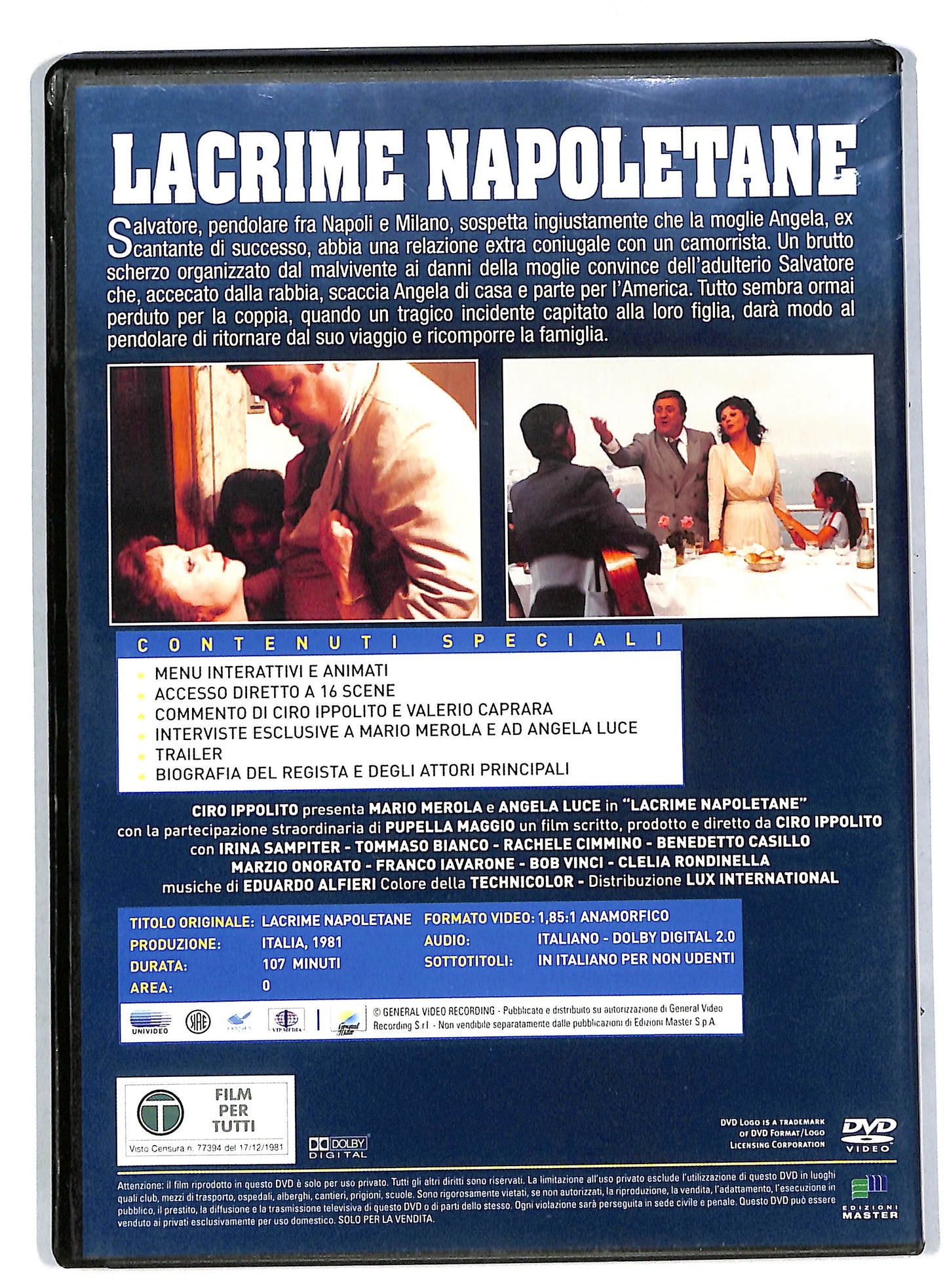 EBOND Lacrime napoletane EDITORIALE DVD DB575370