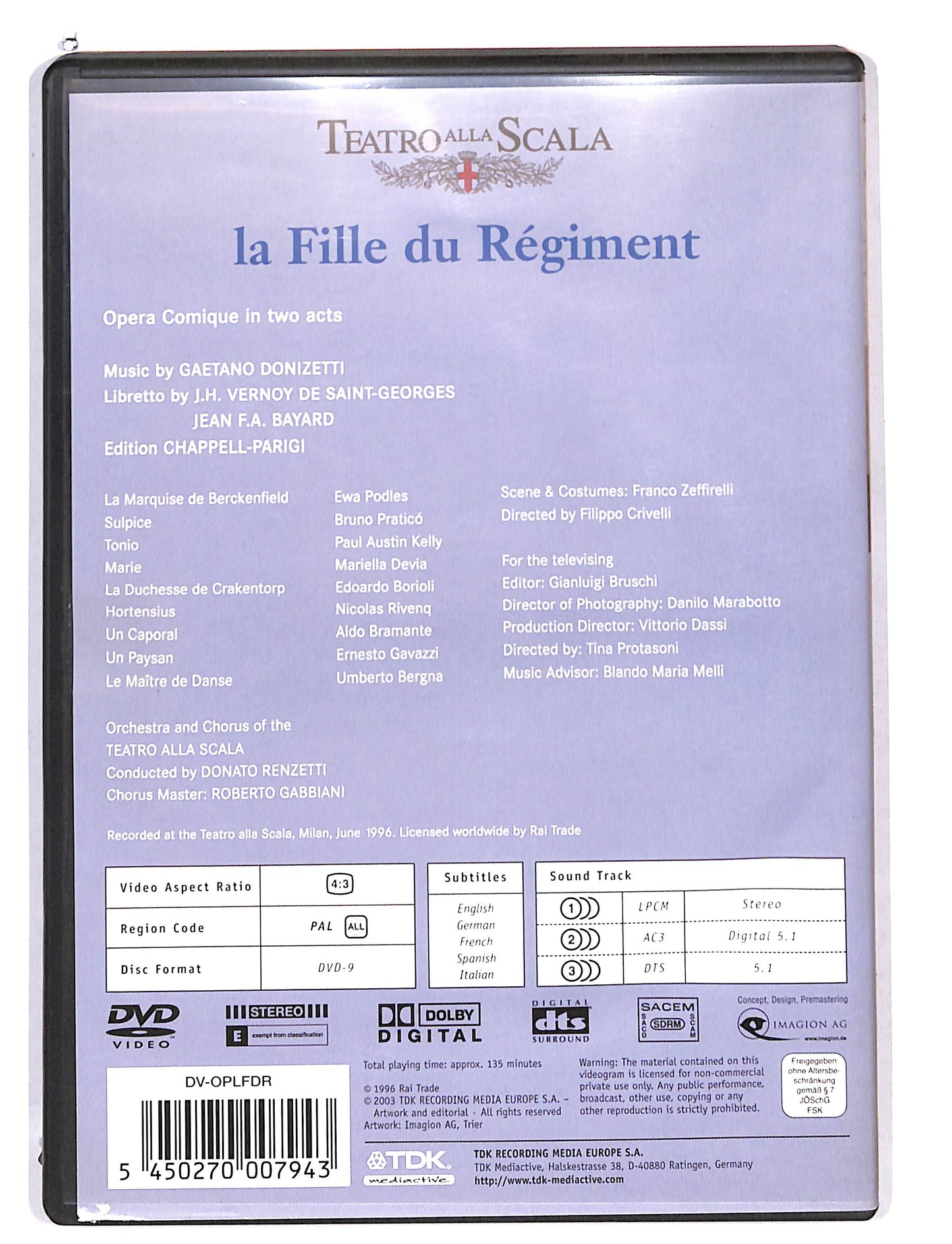 EBOND La Fille Du Regiment DVD DB577438