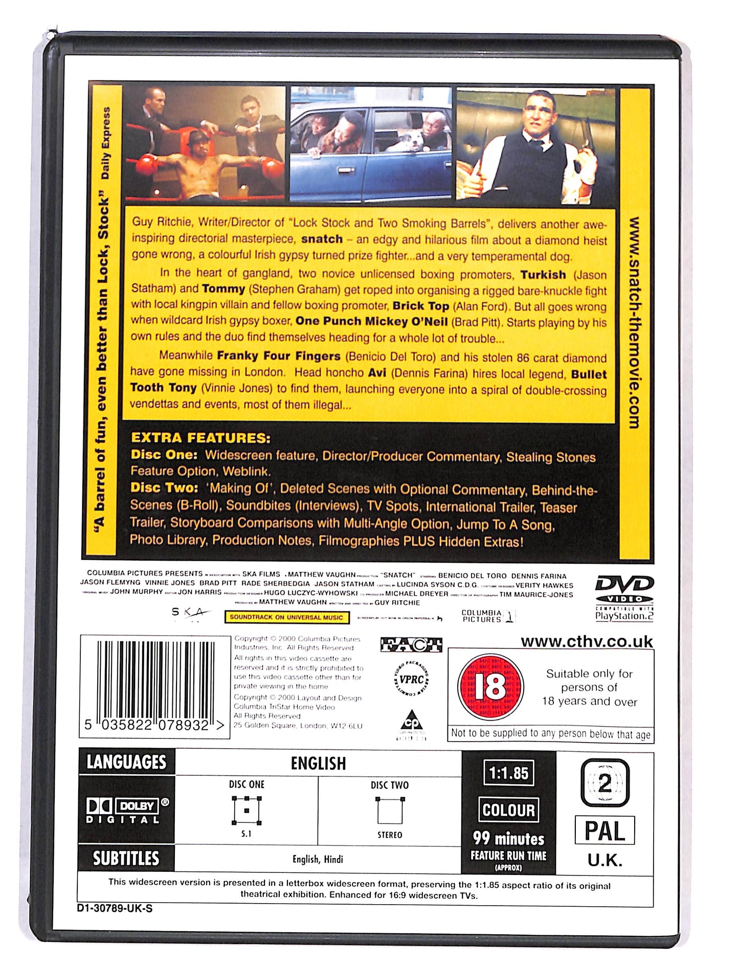 EBOND Snatch - 2 dischi DVD DB577453