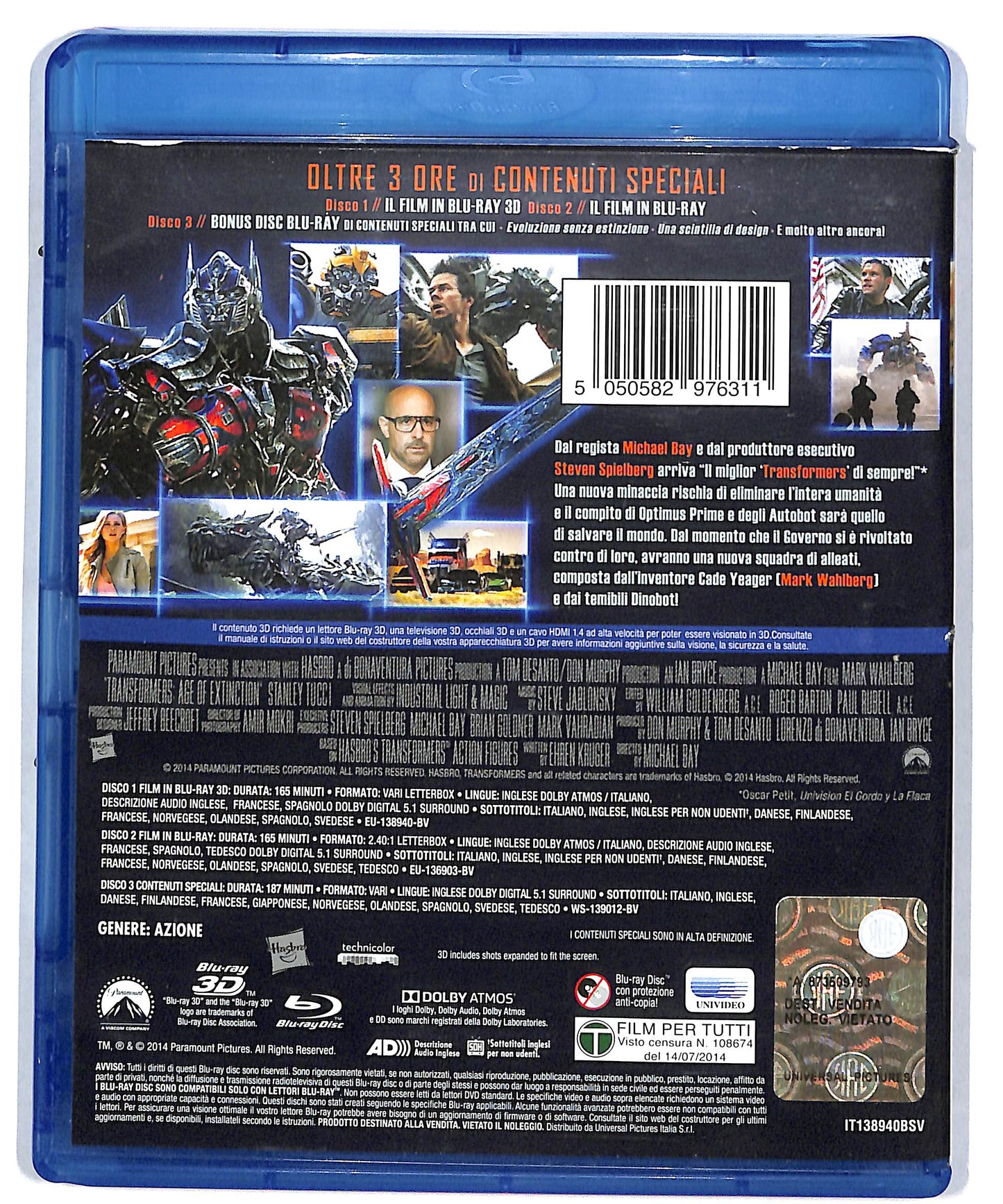 EBOND Transformers 4 (BLURAY 3d + BLURAY Bonus Disc + BLURAY DB578322