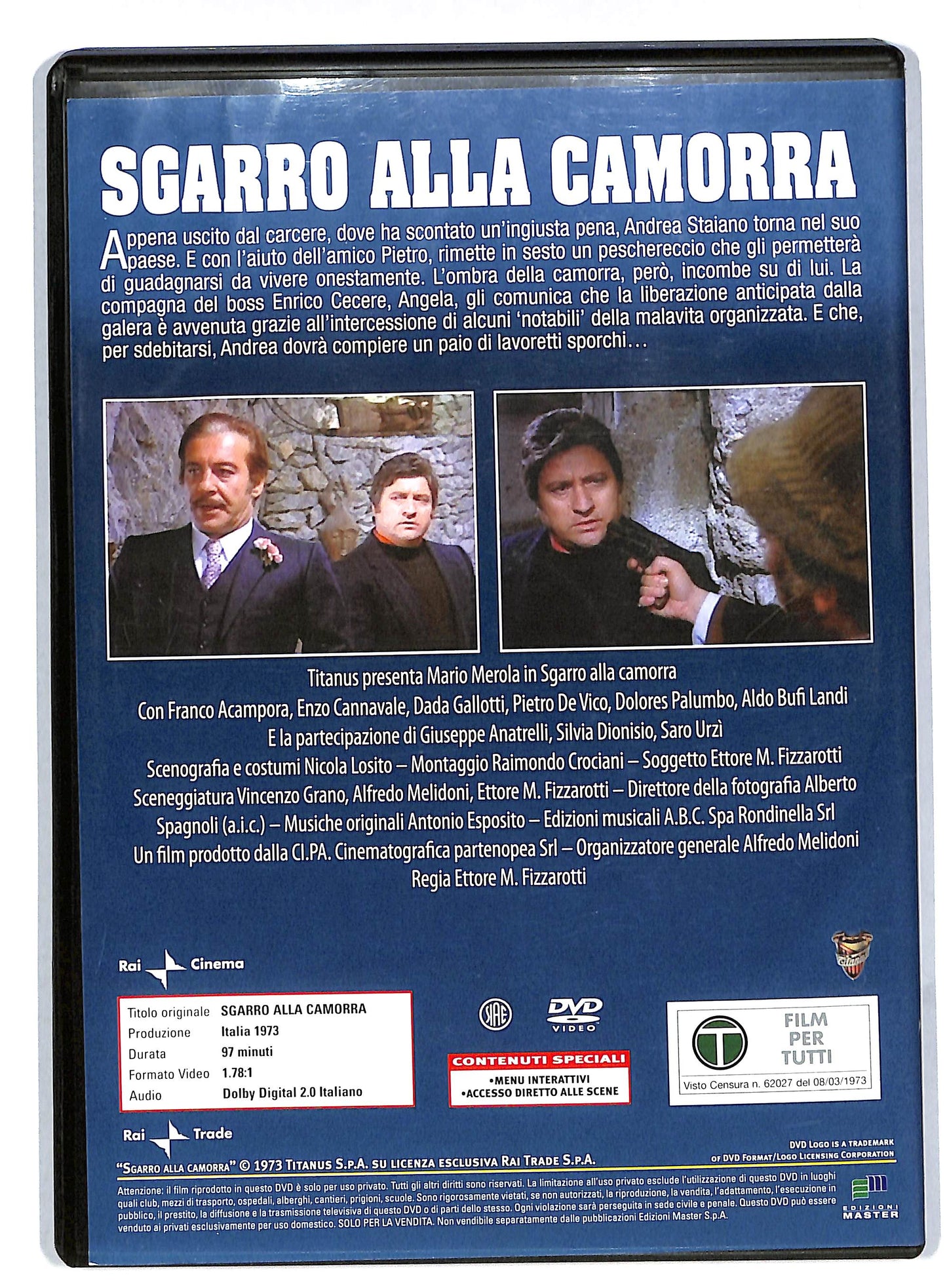 EBOND Sgarro alla camorra EDITORIALE DVD DB578357