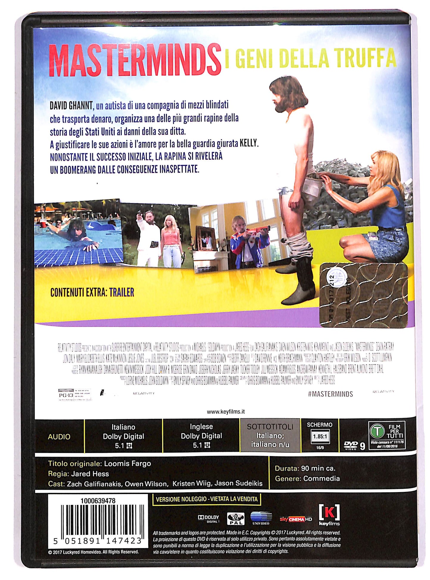 EBOND Masterminds - I geni della truffa NOLEGGIO DVD DB579022
