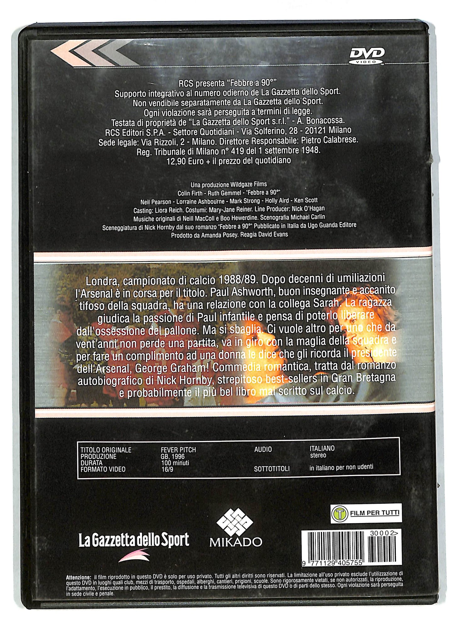 EBOND Febbre a 90° EDITORIALE DVD DB579209