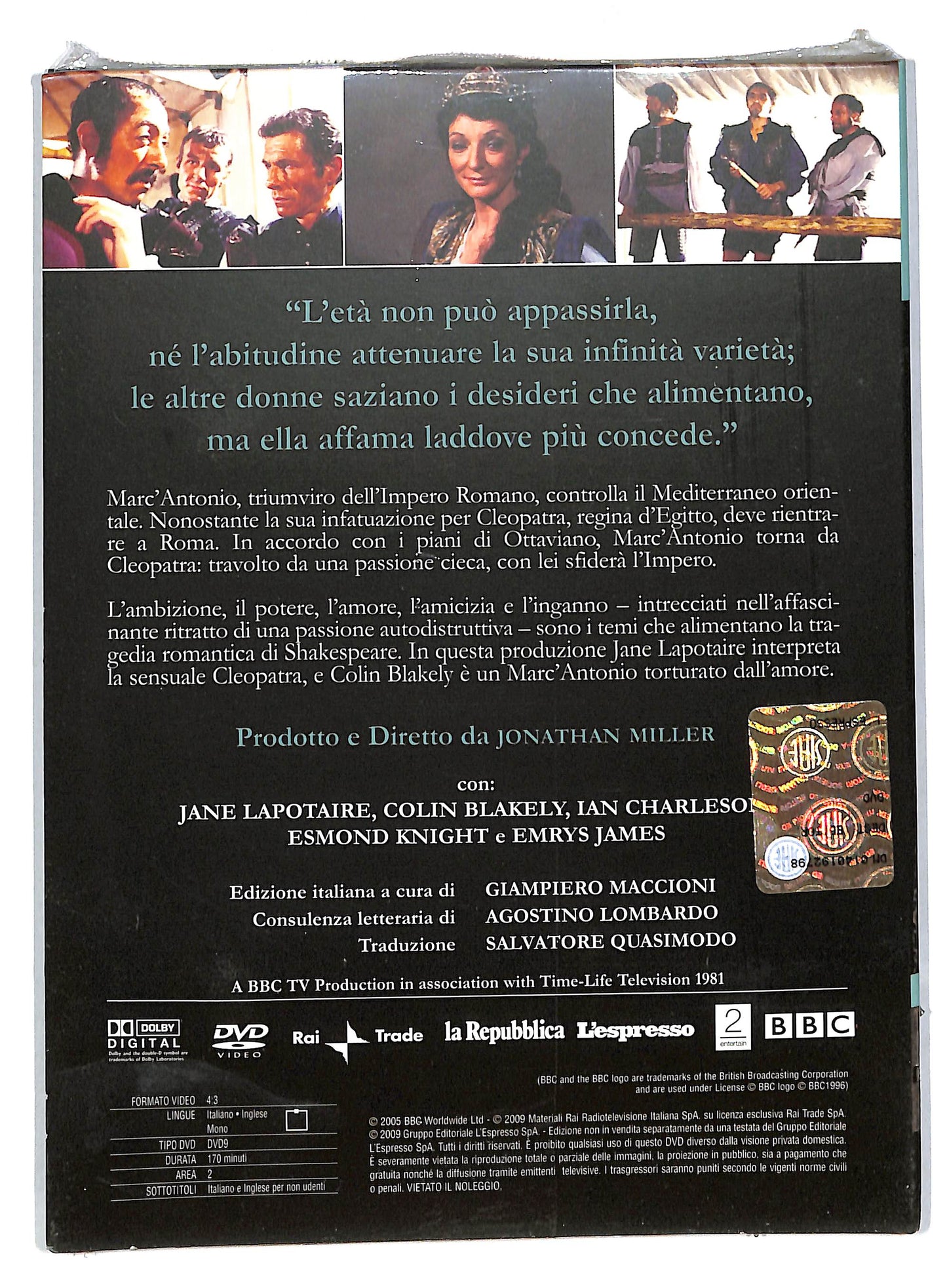 EBOND Antonio e Cleopatra - The Shakespeare collection EDITORIALE DVD DB579222