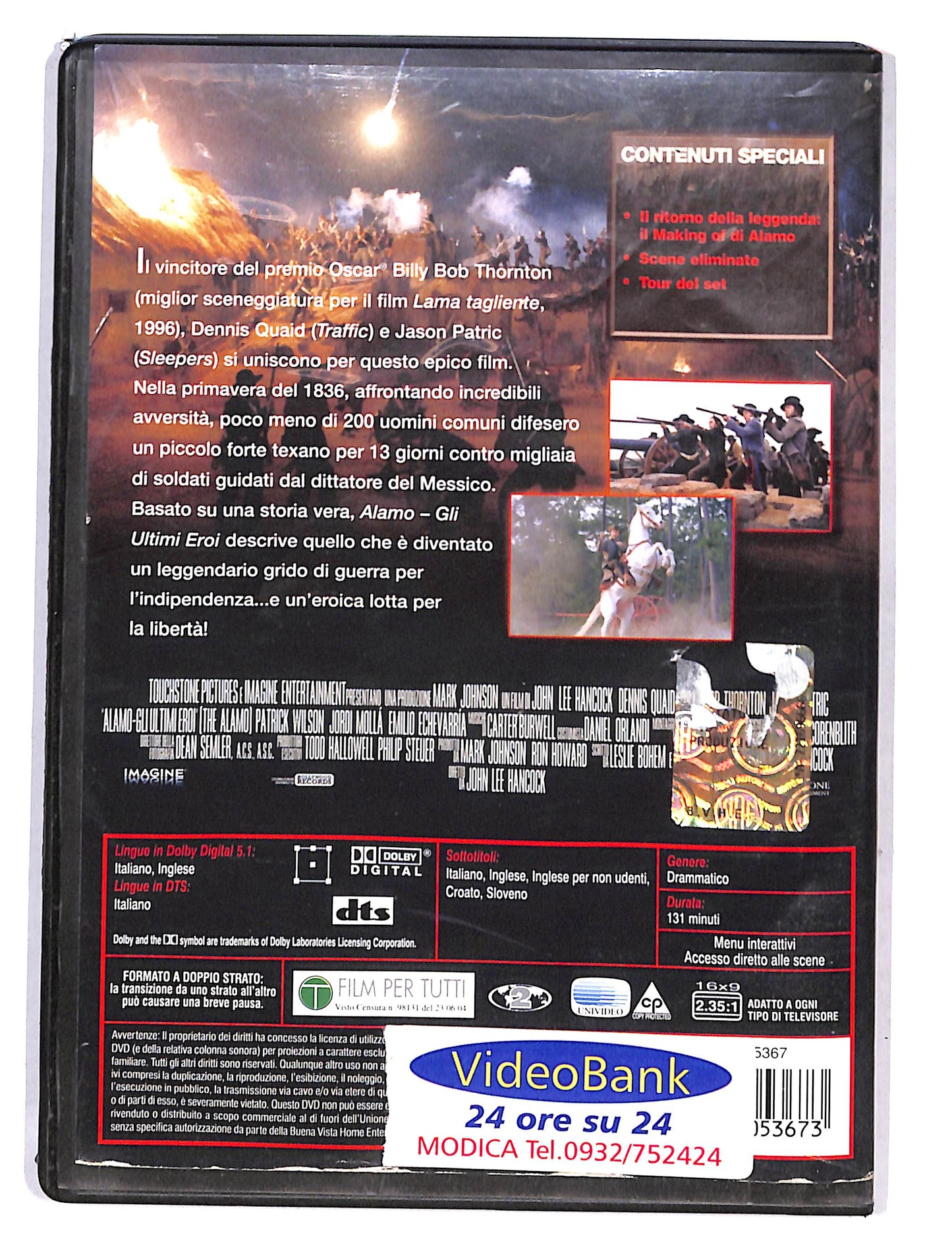 EBOND Alamo gli ultimi eroi NOLEGGIO DVD DB580601