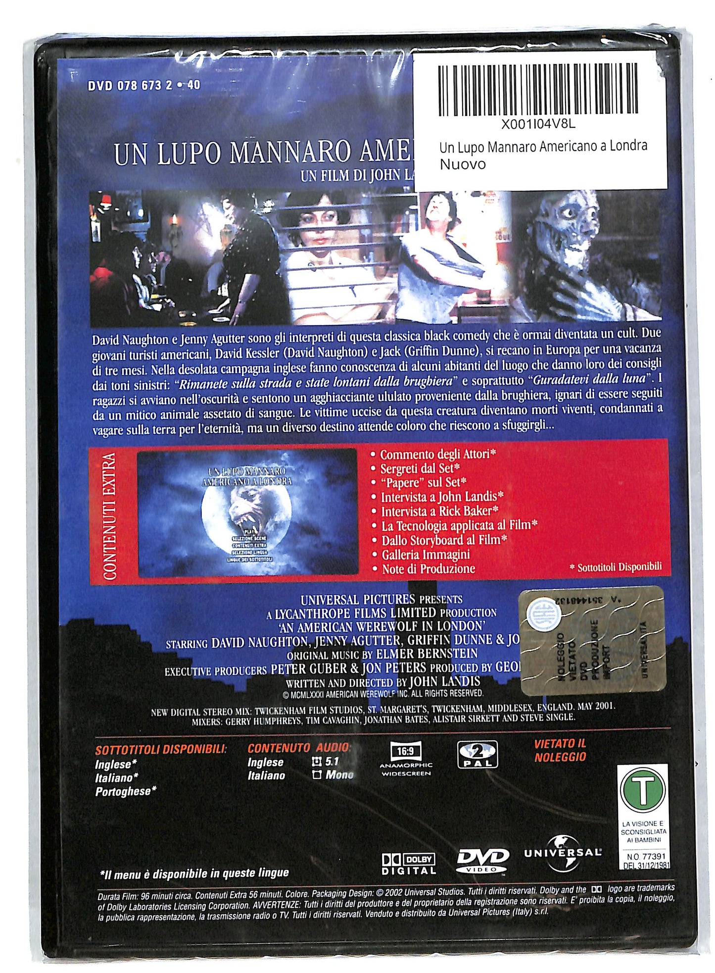 EBOND Un lupo mannaro americano a londra DVD DB581420