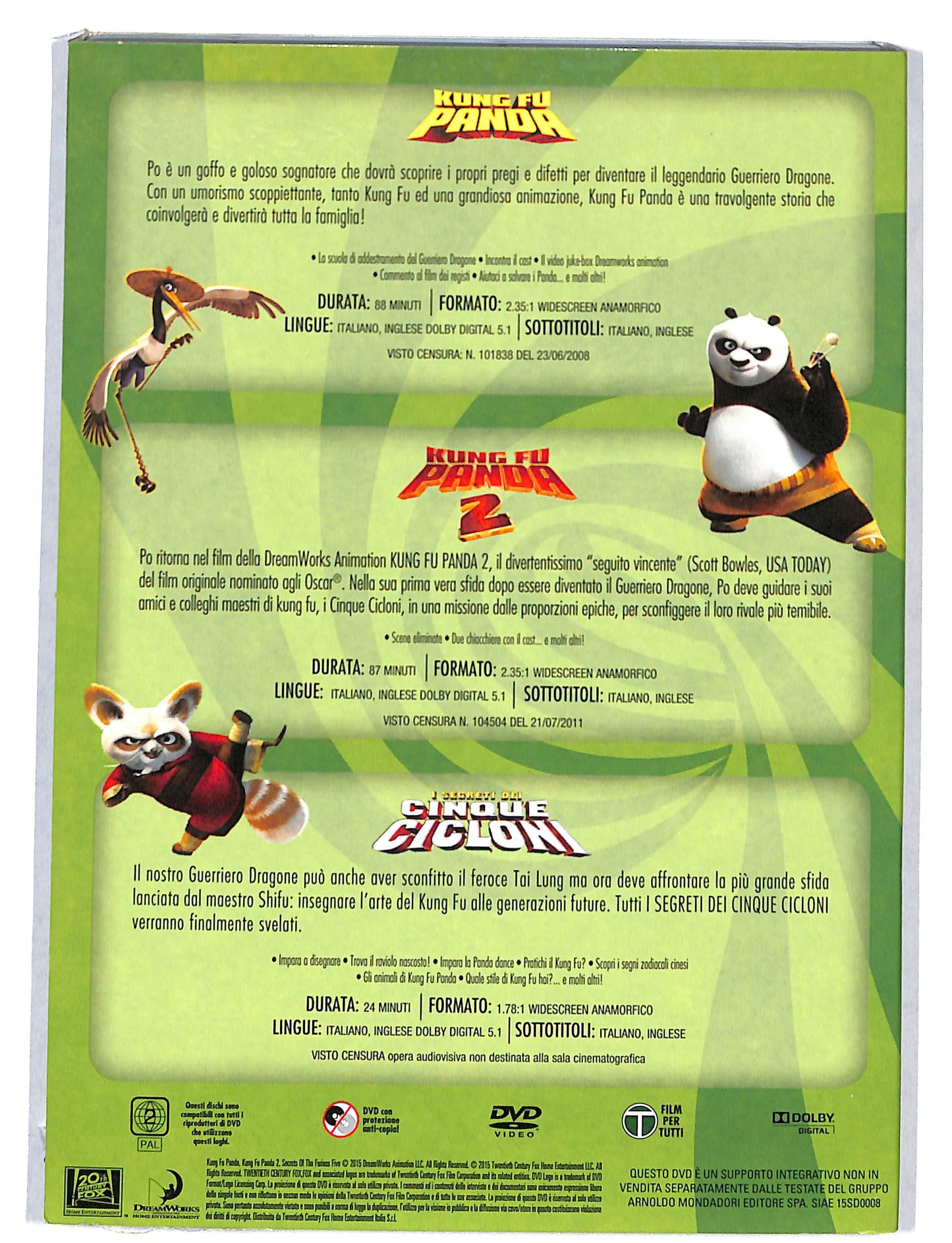 EBOND Kung Fu Panda - Kung Fu Panda 2 - i segreti dei cinque cicloni DVD DB582109