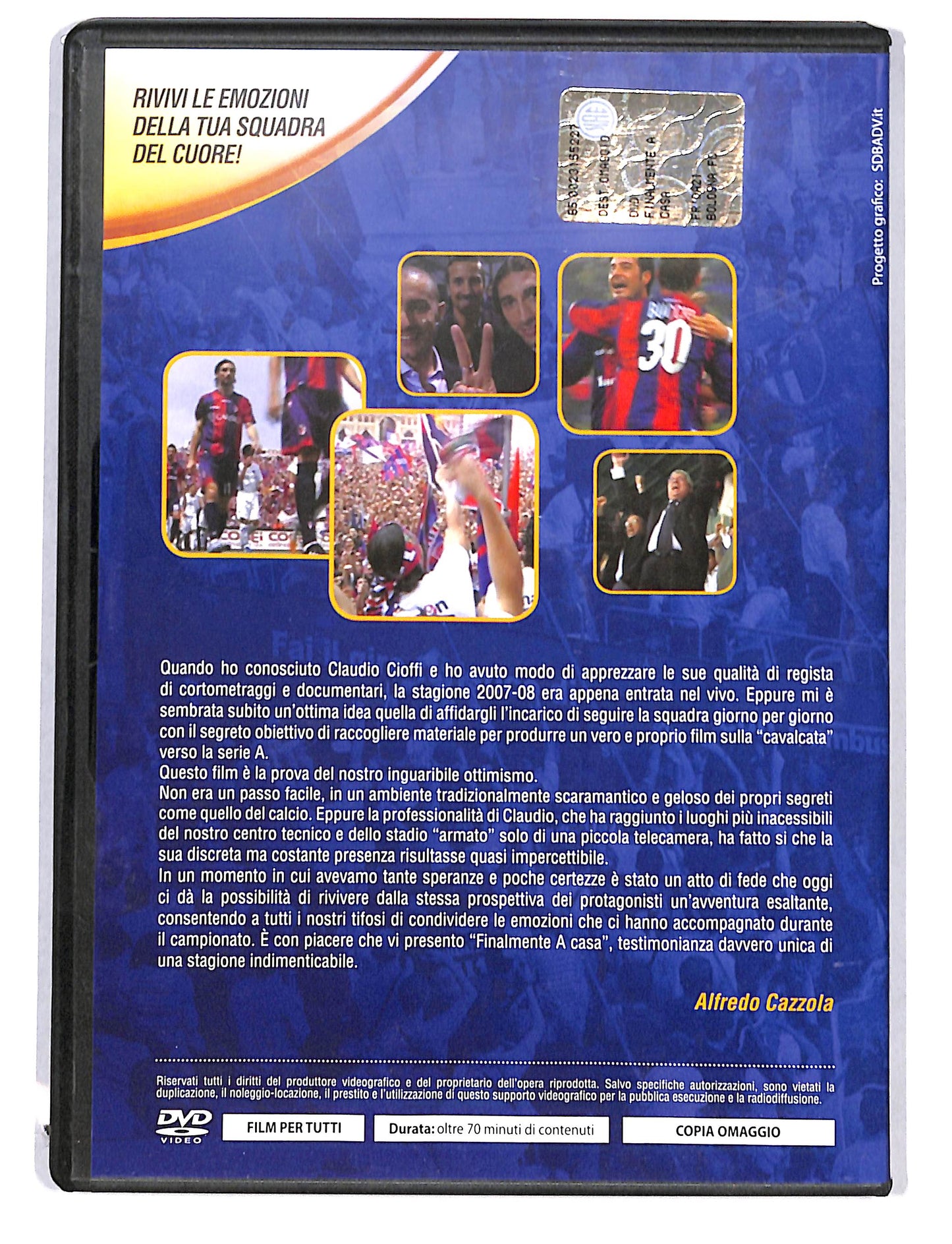 EBOND Finalmente a casa siamo Bologna tv EDITORIALE DVD DB582140