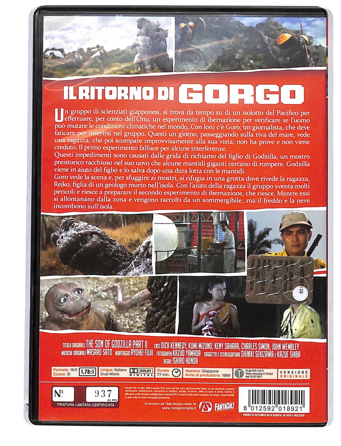 EBOND Il Ritorno Di Gorgo - Ed. Limitata E Numerata n.937 DVD DB582158