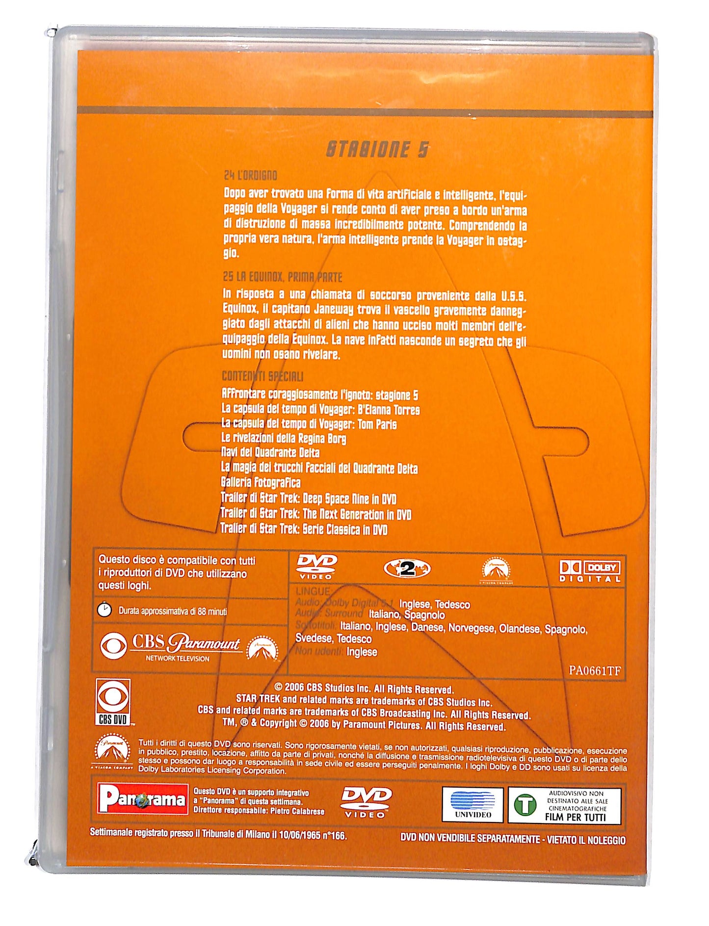 EBOND Star Trek: Voyager Stagione 5 Disco 7 EDITORIALE DVD DB582310