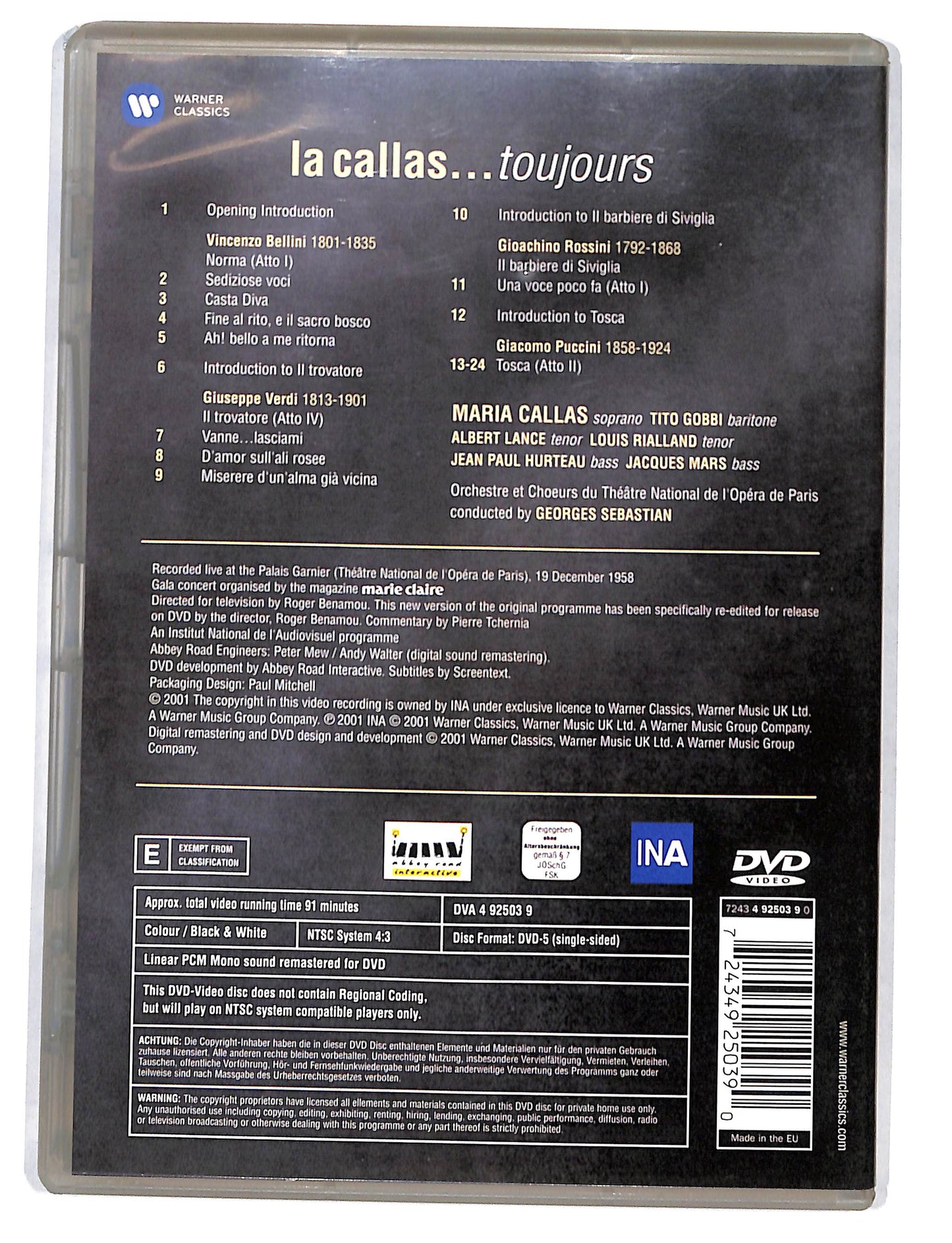 EBOND La Callas toujours DVD DB582352