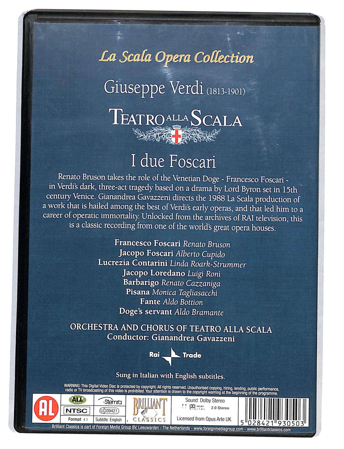EBOND La Scala Opera Collection - Verdi - I Due Foscari DVD DB582361