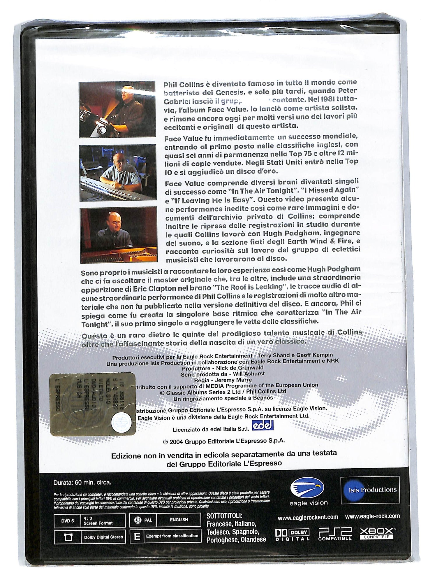 EBOND Phil Collins - Face Value vol.9 EDITORIALE DVD DB584358