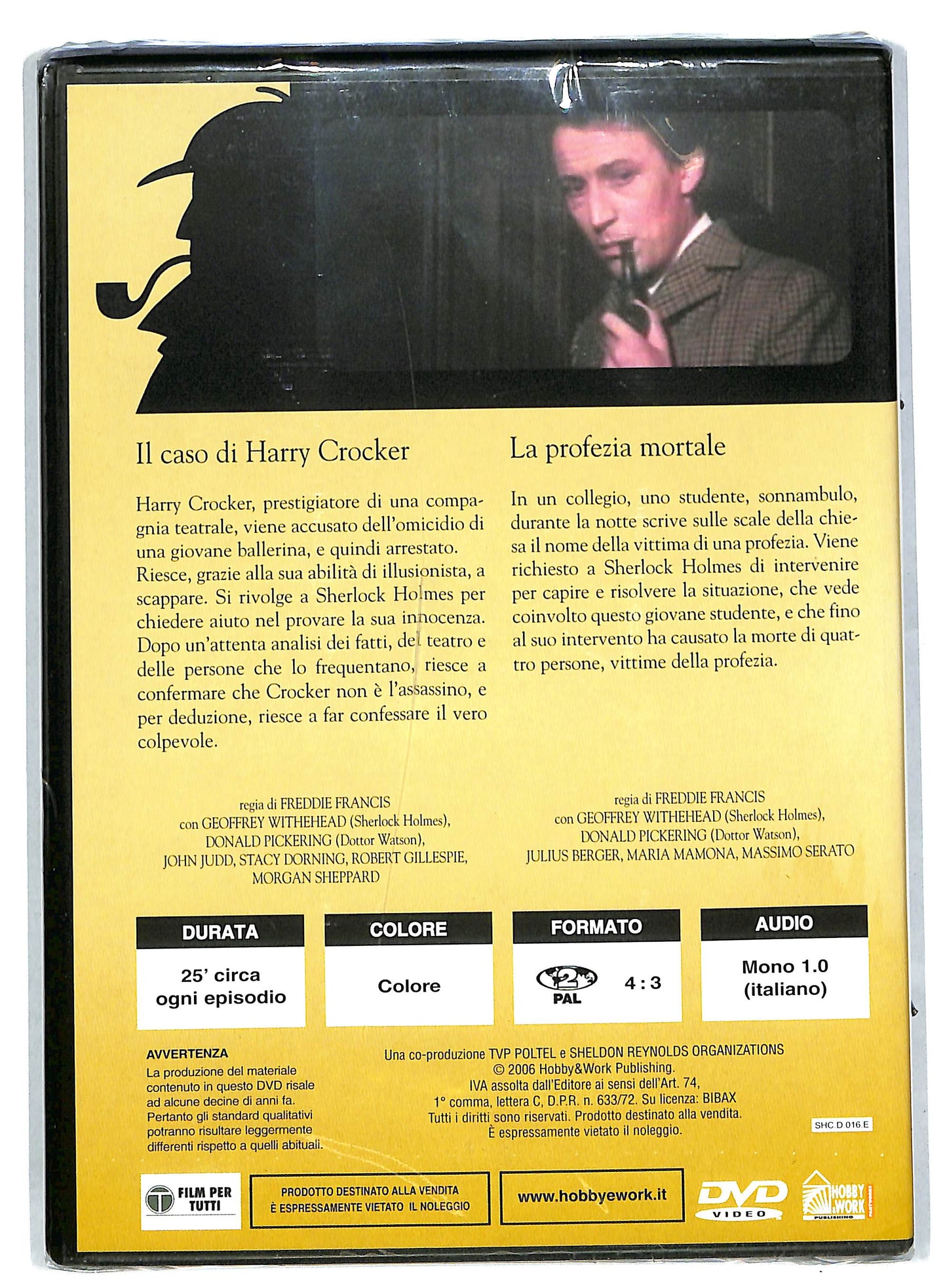 EBOND Il caso di Harry Crocker - la profezia mortale EDITORIALE DVD DB584609