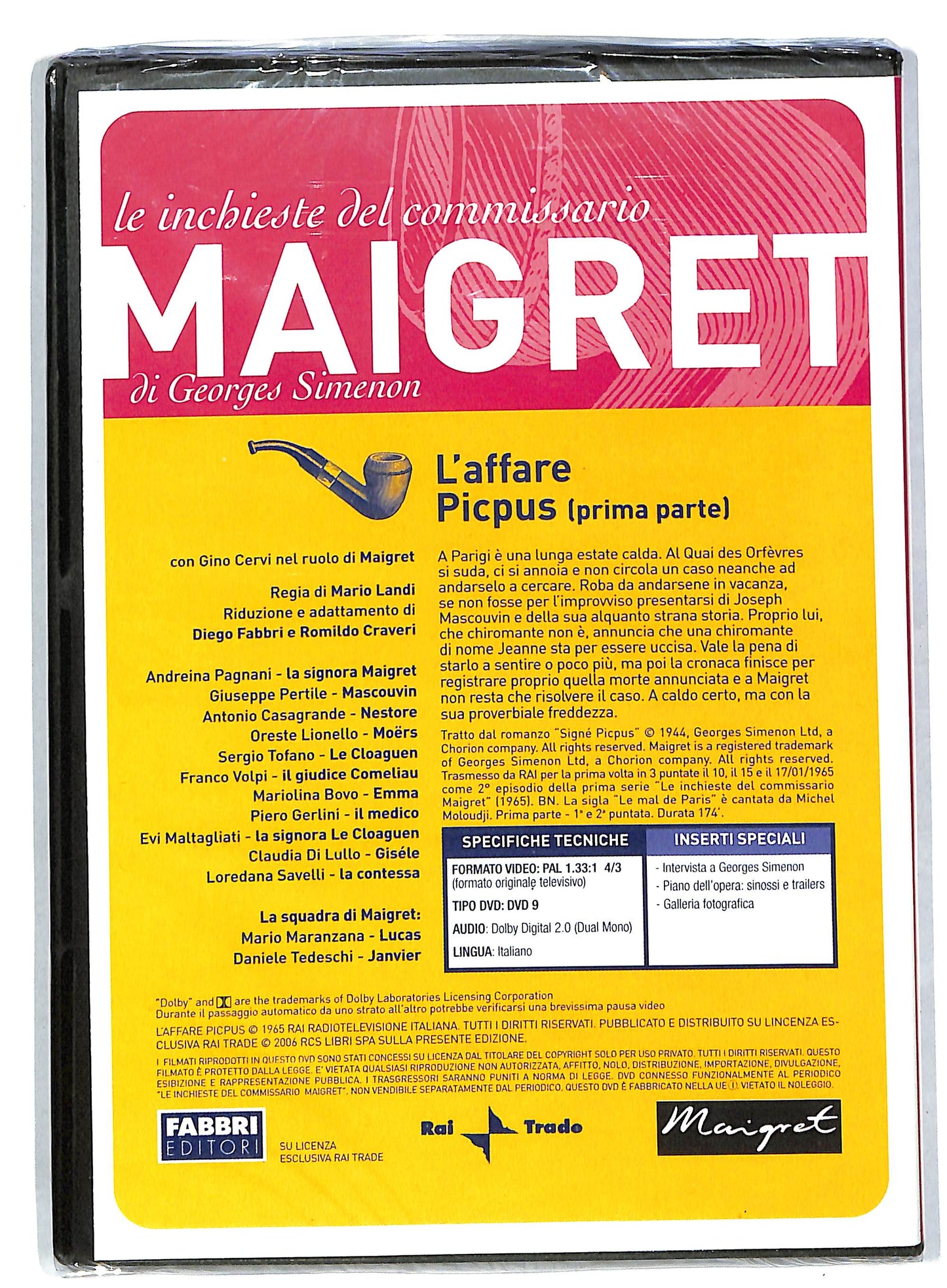 EBOND Commissario Maigret - L'Affare Picpus prima parte EDITORIALE DVD DB584611