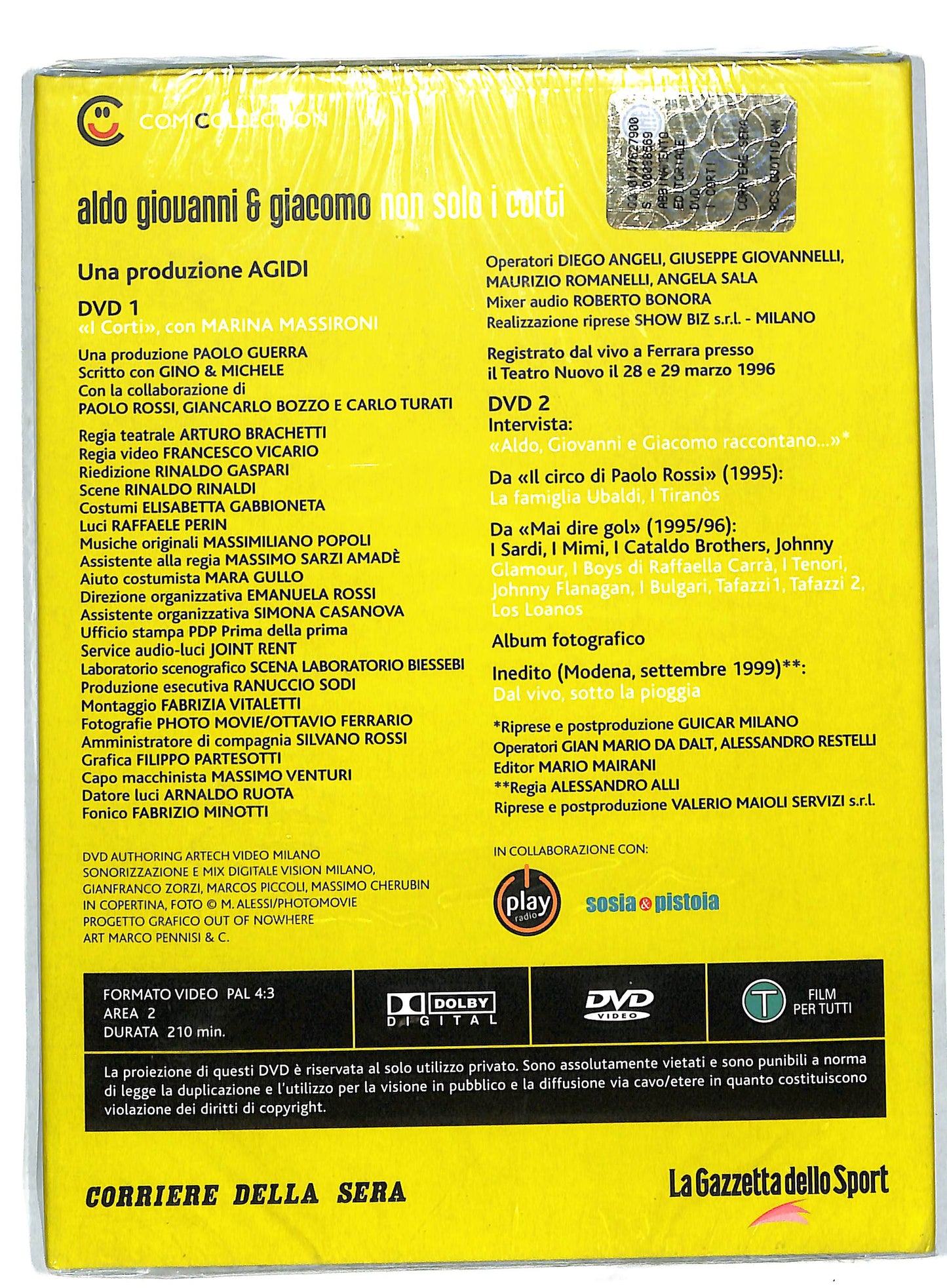 EBOND Comicollection vol 1 - Aldo Giovanni e Giacomo EDITORIALE DVD DB584617