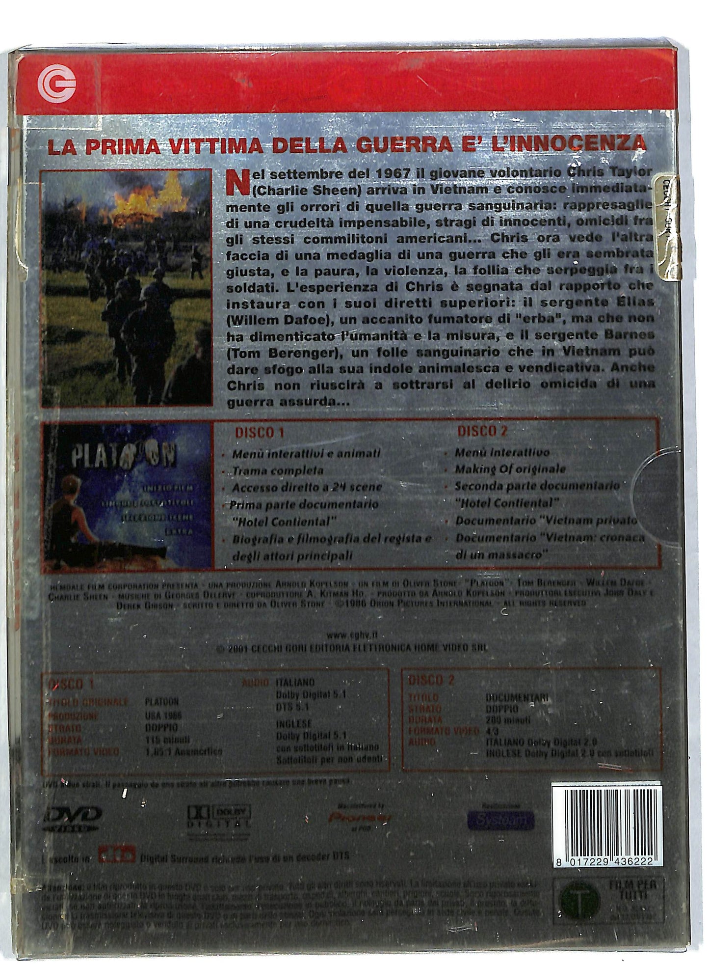 EBOND Platoon DIGIPACK DVD DB584621