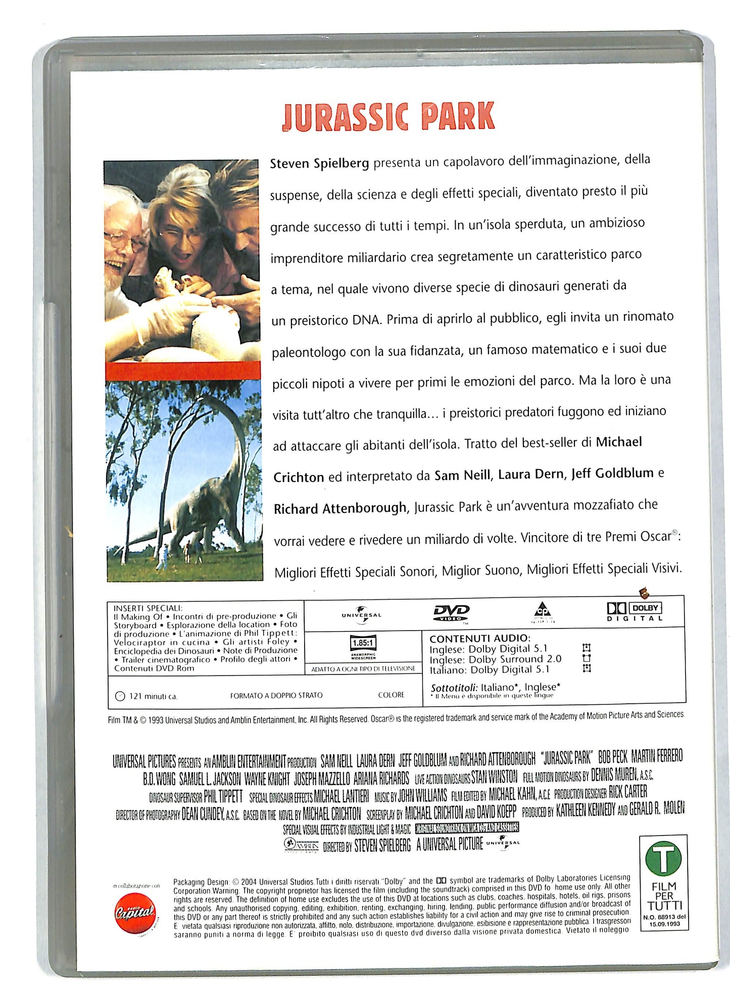 EBOND Jurassic Park EDITORIALE DVD DB584818