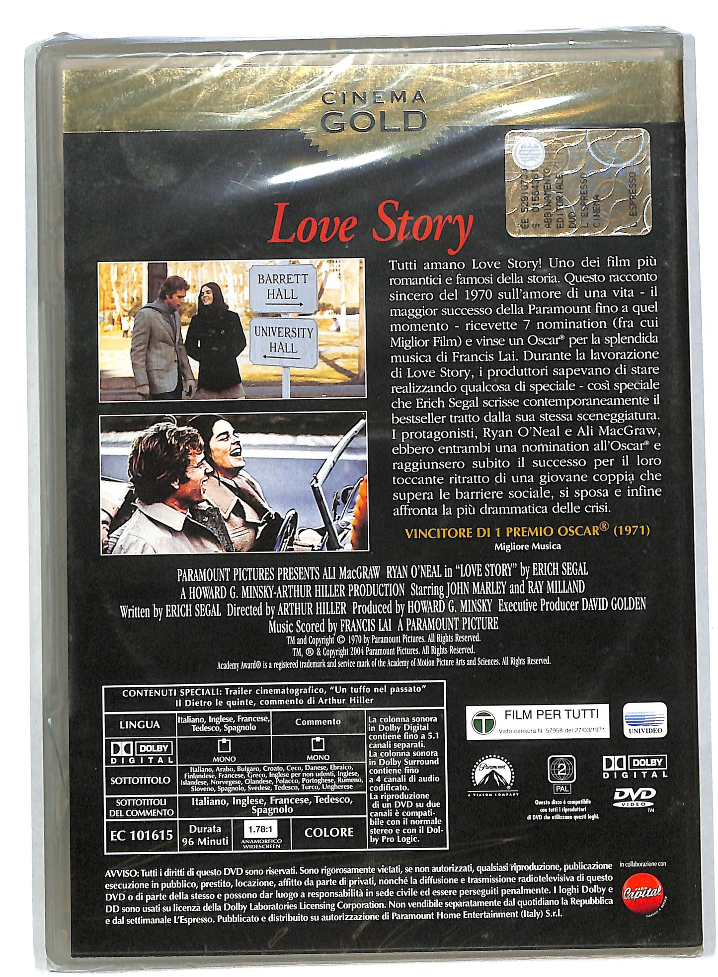 EBOND Love Story EDITORIALE DVD DB584826