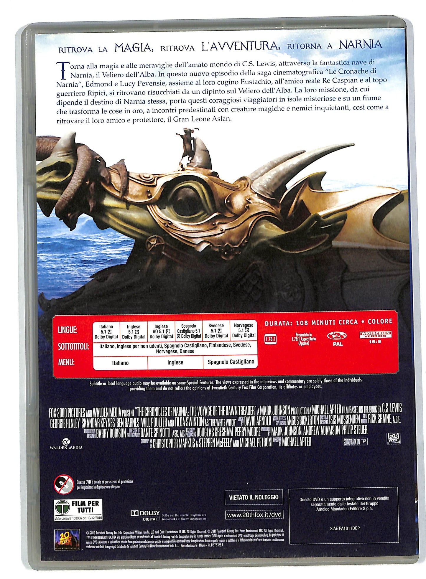 EBOND Le cronache di narnia il viaggio del veliero EDITORIALE DVD DB584828
