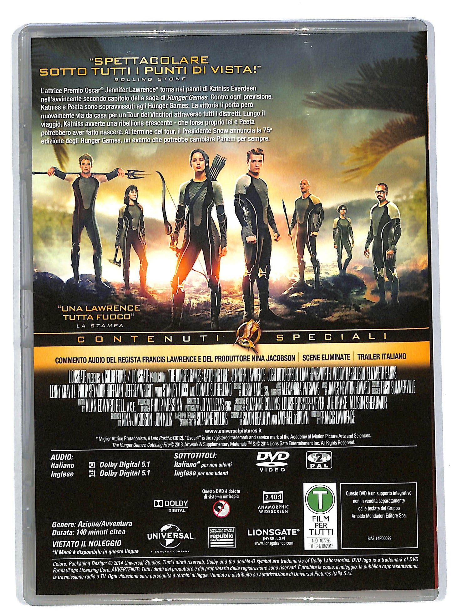EBOND Hunger games la ragazza di fuoco EDITORIALE DVD DB584838