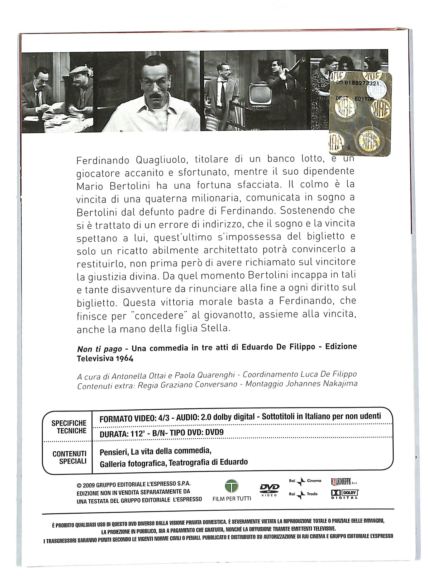 EBOND Non ti pago EDITORIALE DVD DB584850
