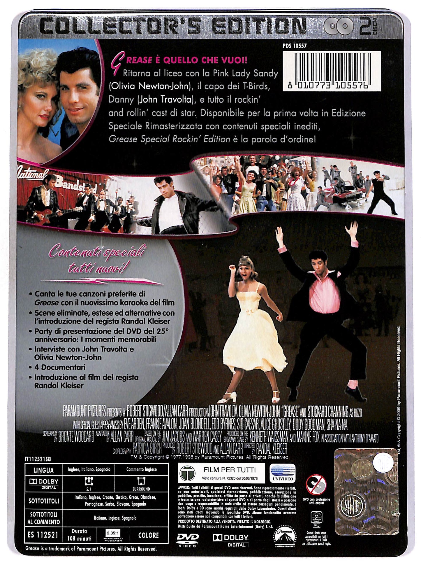 EBOND Grease STEELBOOK COLLECTOR'S EDITION (2 dischi) DVD DB585460
