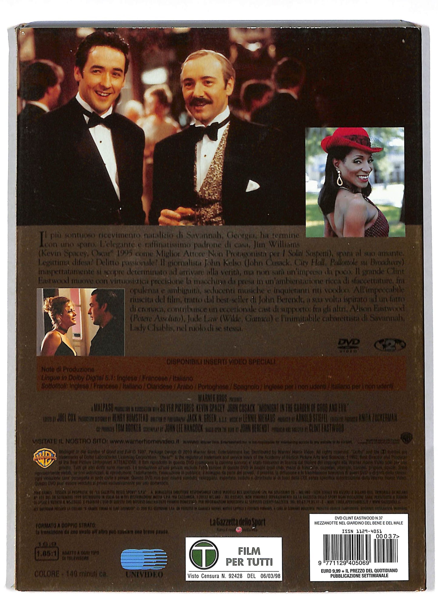 EBOND Mezzanotte nel giardino del bene e del male EDITORIALE DVD DB585650