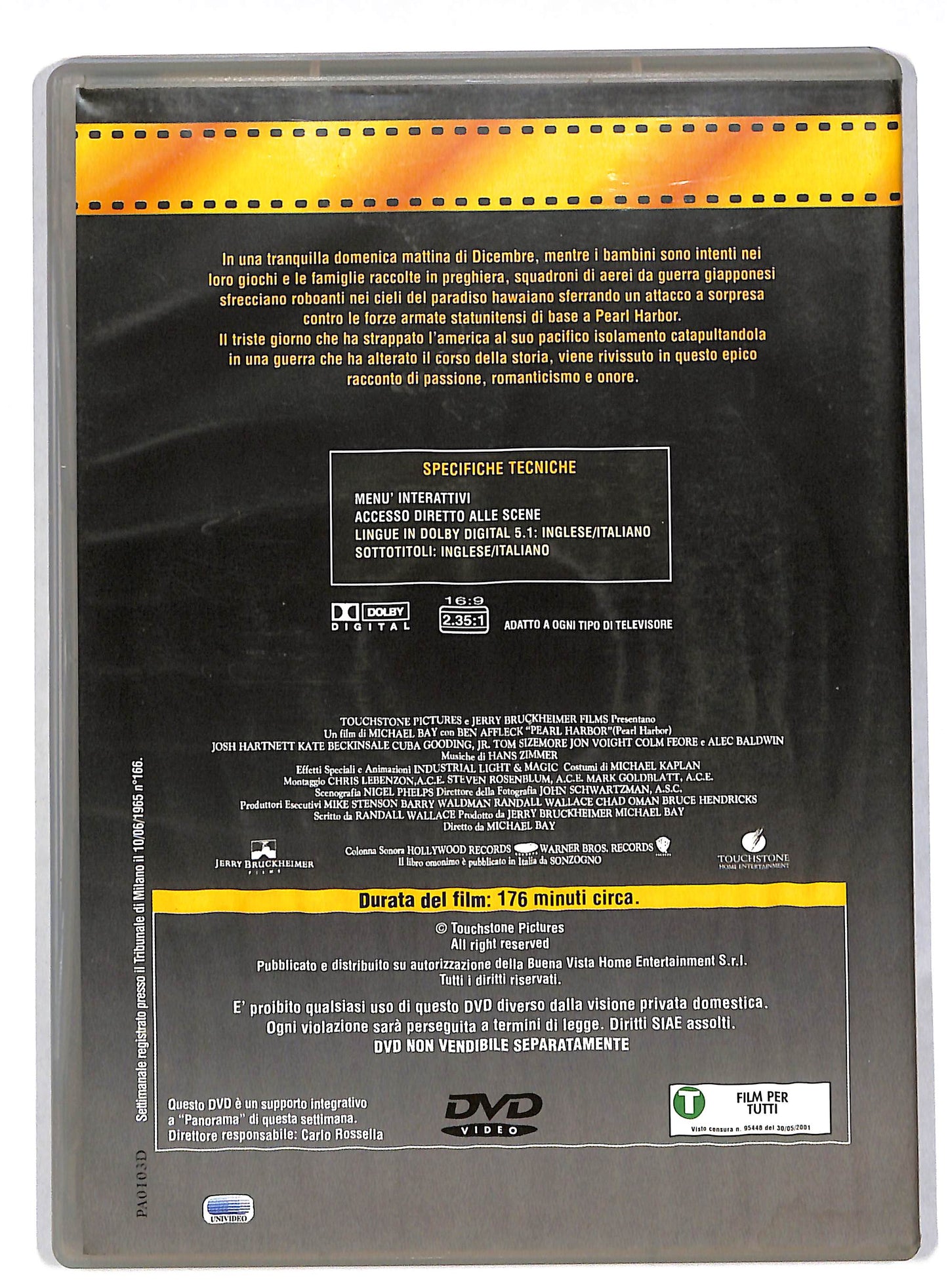 EBOND Pearl Harbor EDITORIALE DVD DB585660