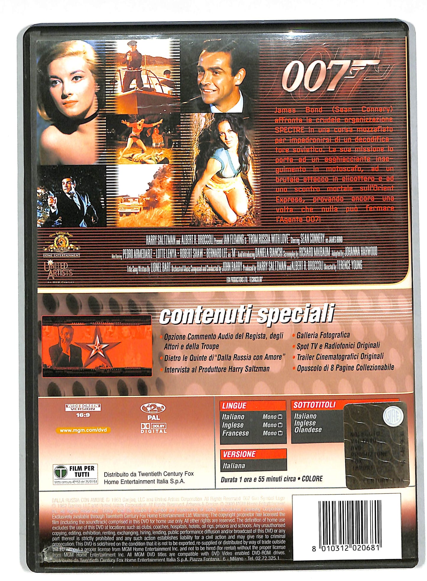 EBOND 007 - Dalla Russia con amore EDIZIONE SPECIALE DVD DB586601