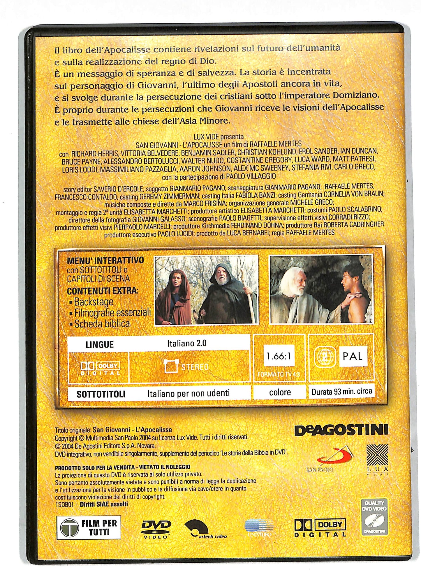 EBOND San giovanni l'apocalisse EDITORIALE DVD DB586605
