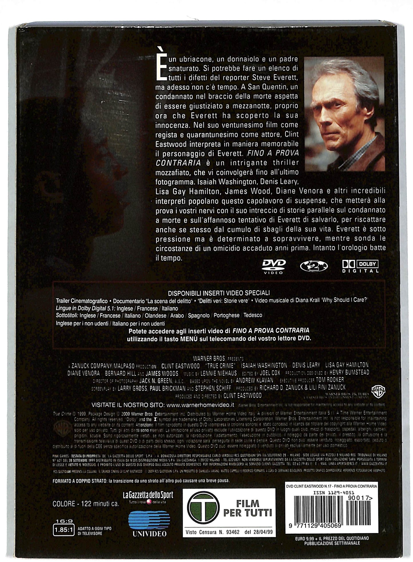 EBOND Fino a prova contraria slipcase EDITORIALE DVD DB586608