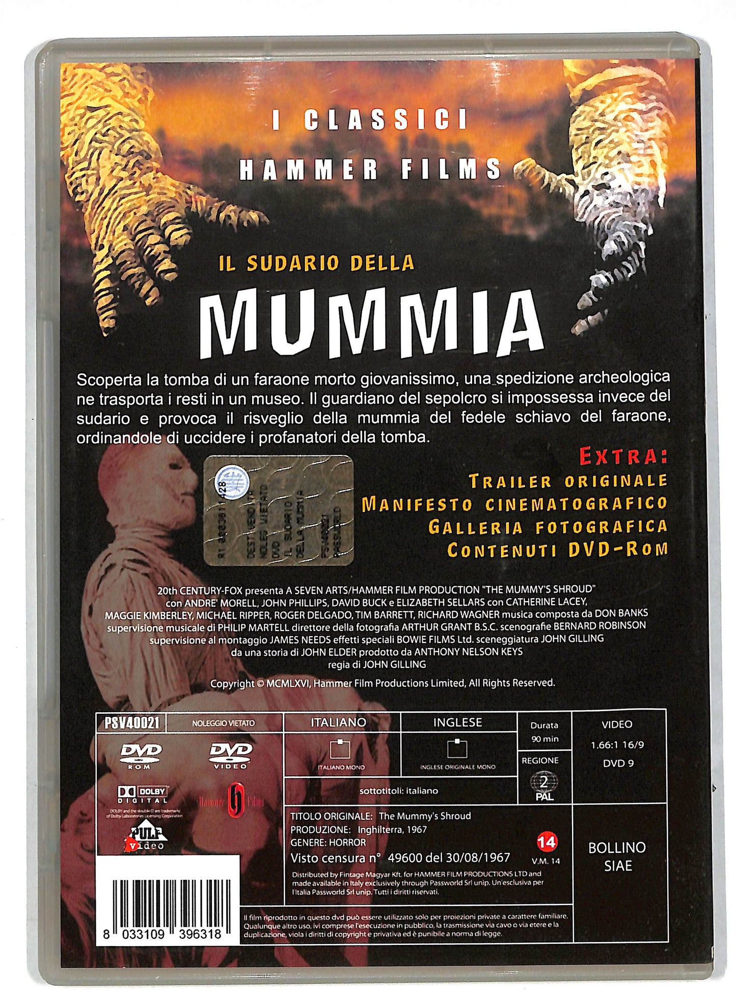 EBOND Il Sudario Della Mummia DVD DB586625
