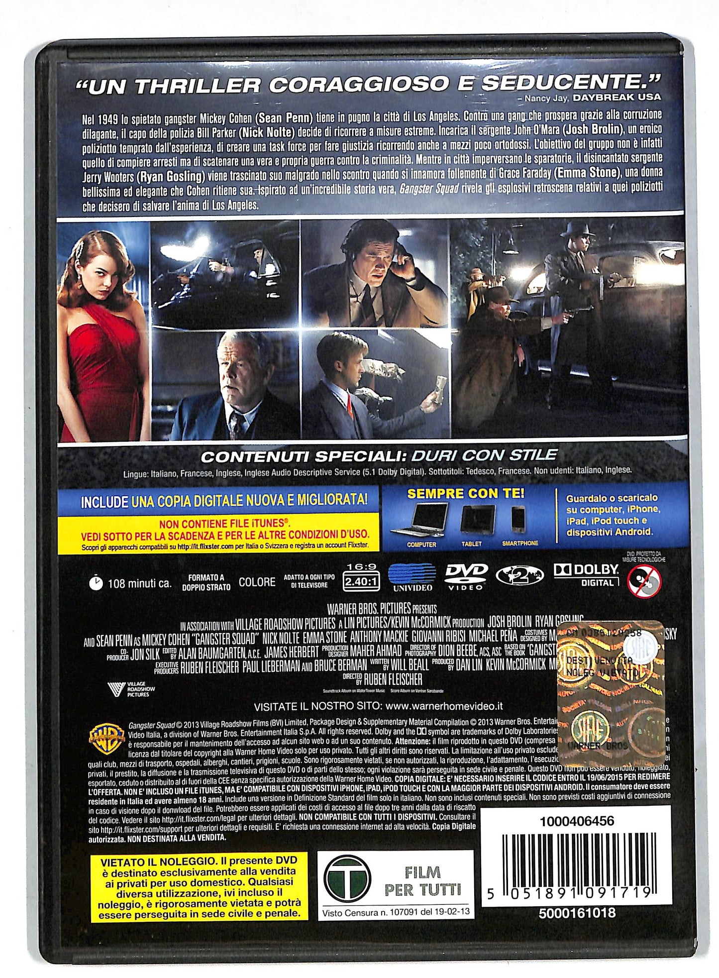 EBOND Gangster Squad DVD DB586643