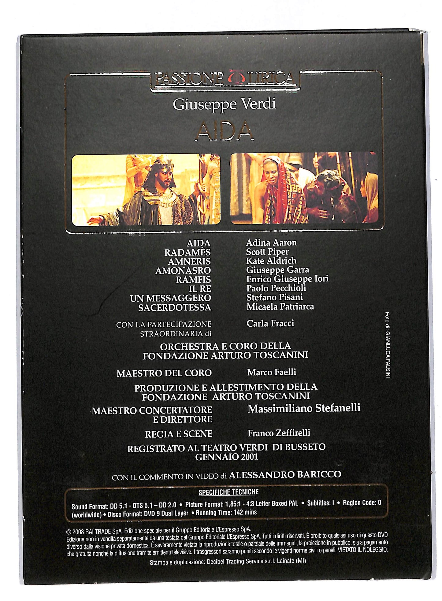 EBOND Aida - Giuseppe Verdi DIGIPACK EDITORIALE DVD DB586927