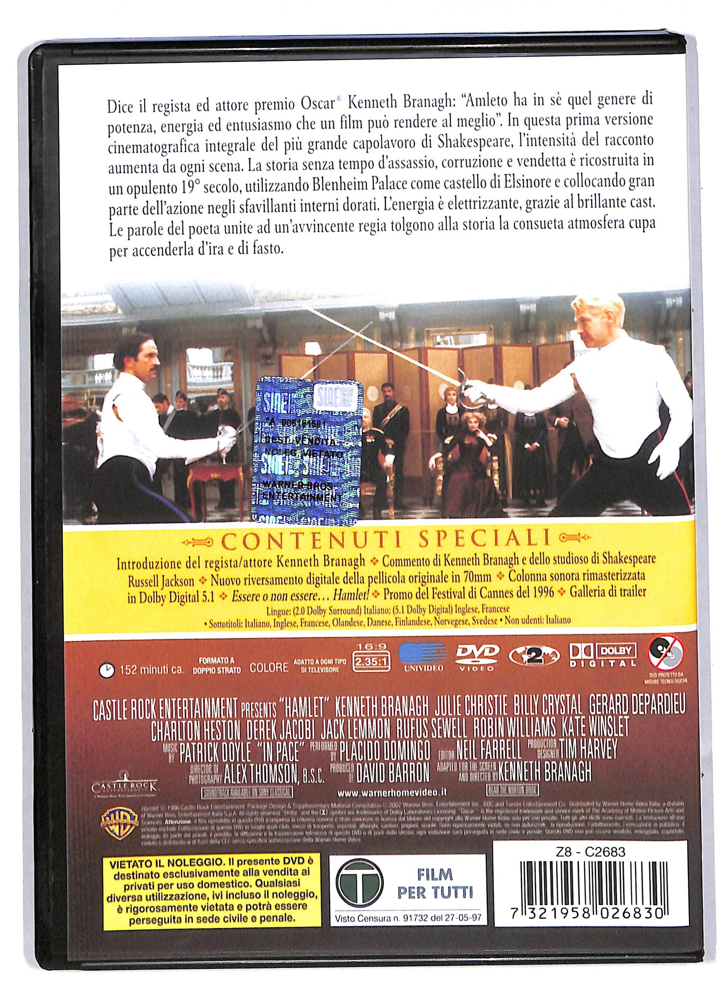 EBOND Hamlet EDIZIONE SPECIALE 2 dischi DVD DB586950