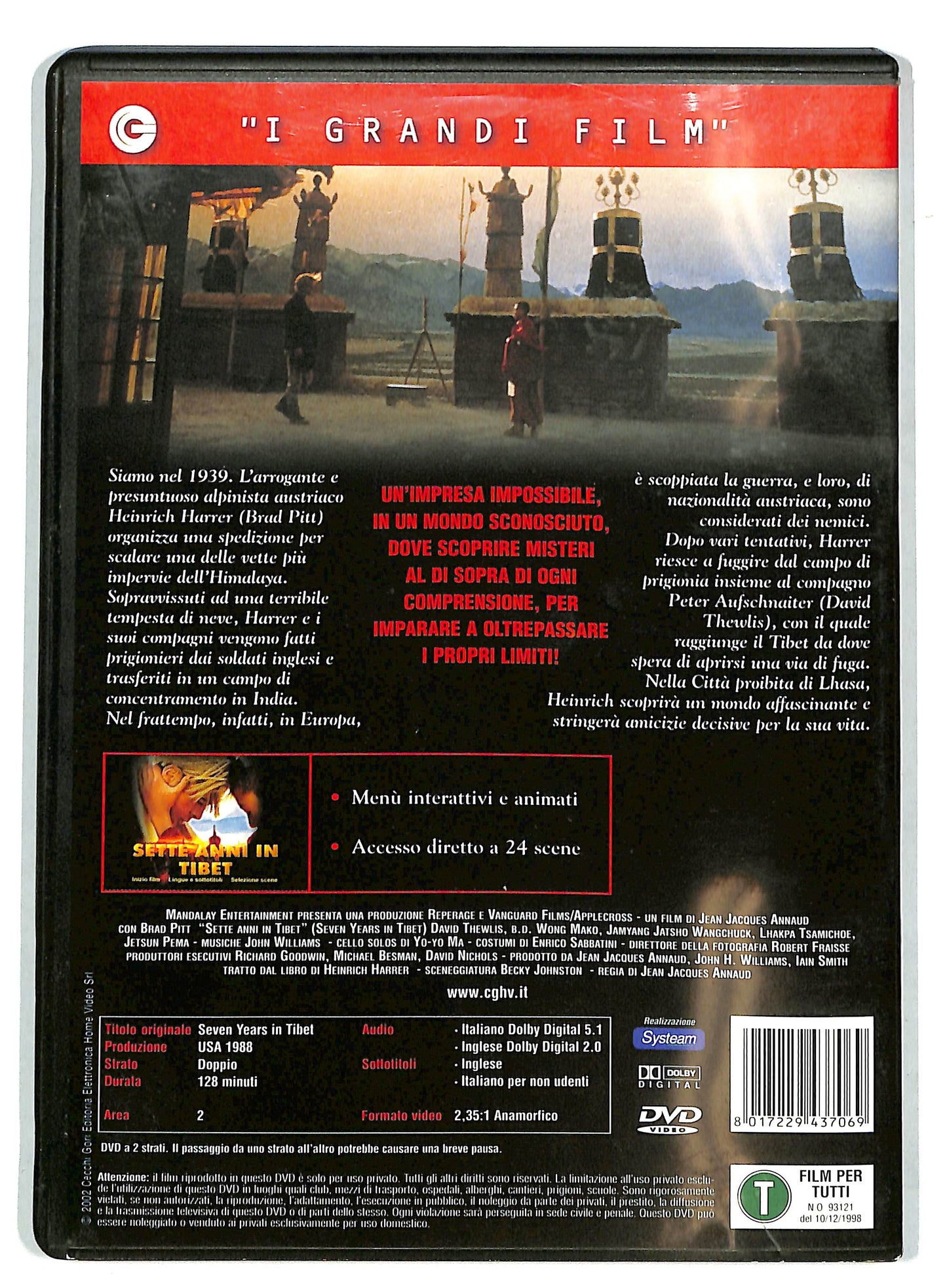 EBOND Sette anni in Tibet DVD DB587108
