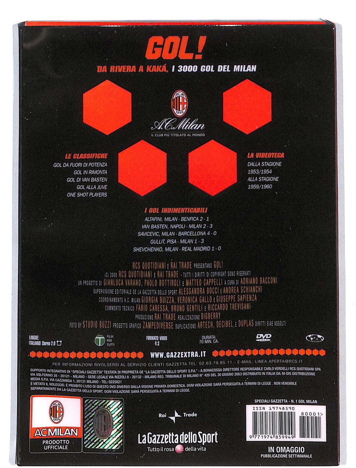 EBOND Gol da rivera a Kaka i 3000 gol del milan EDITORIALE DVD DB587158