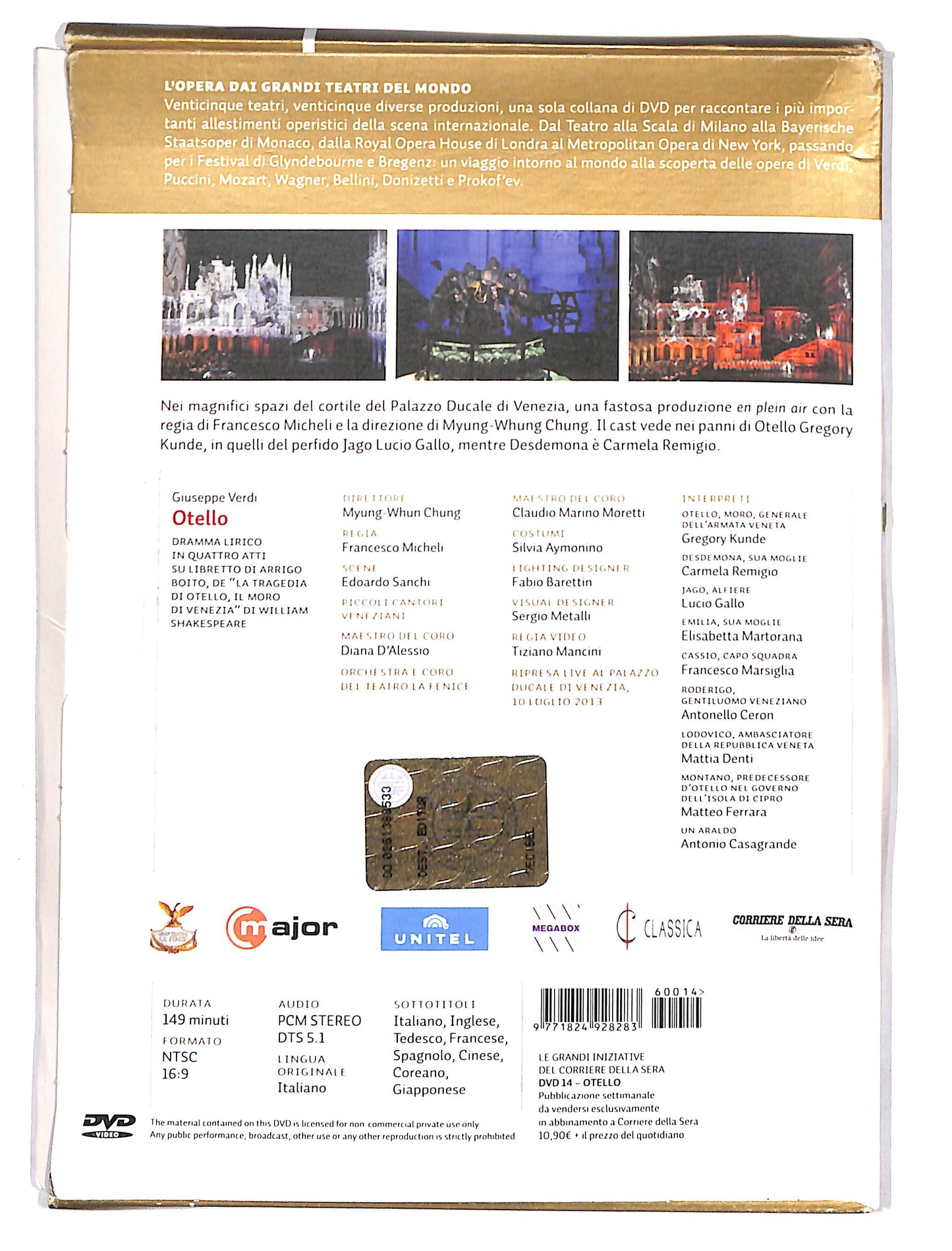 EBOND L'opera dai grandi teatri del mondo vol.14 - Otello DVD DB587309