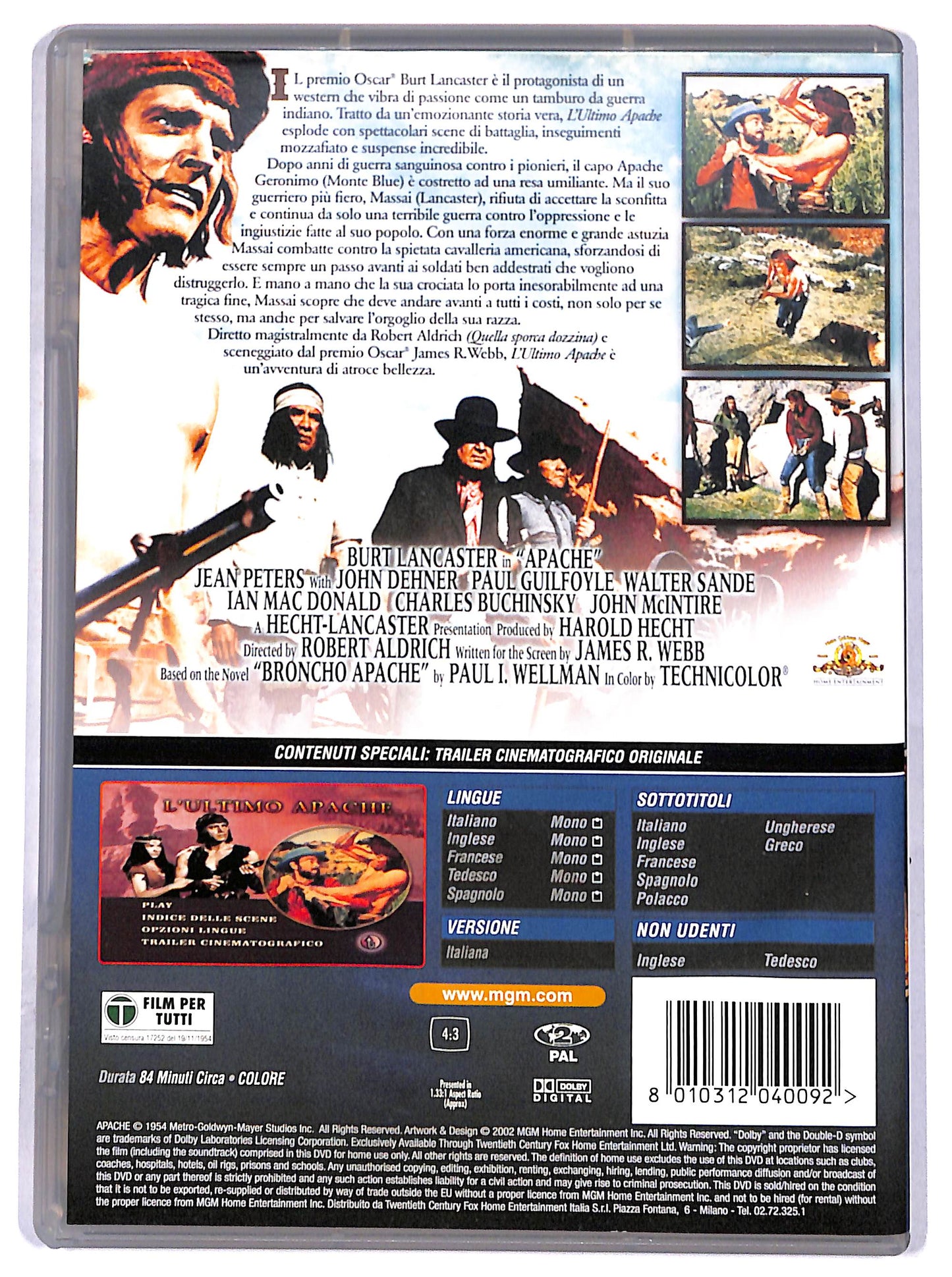 EBOND l'ultimo apache DVD DB587751