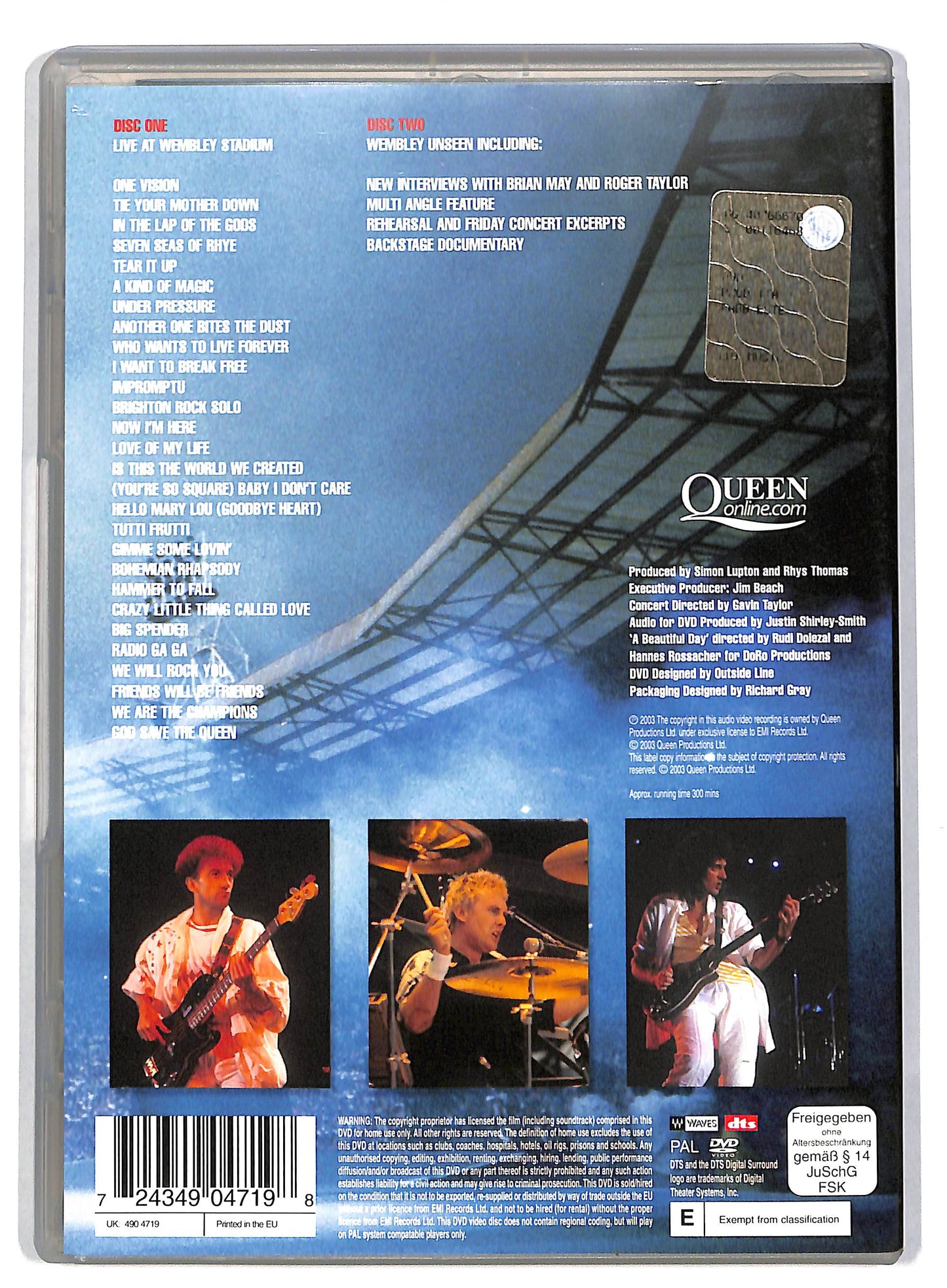 EBOND Queen - Live At Wembley Stadium 2 dischi DVD DB588301