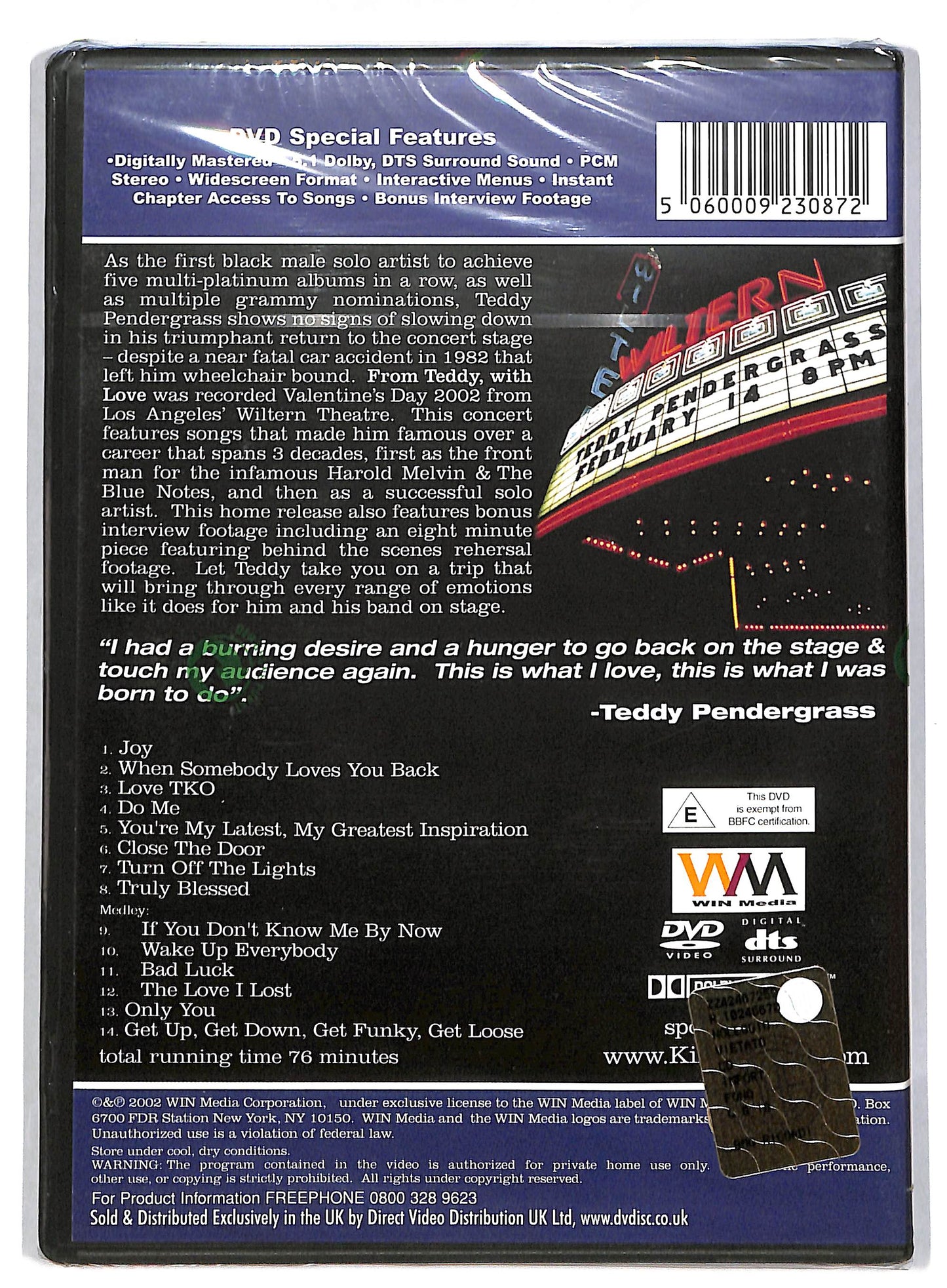 EBOND Teddy Pendergrass - From Teddy With Love DVD DB588315